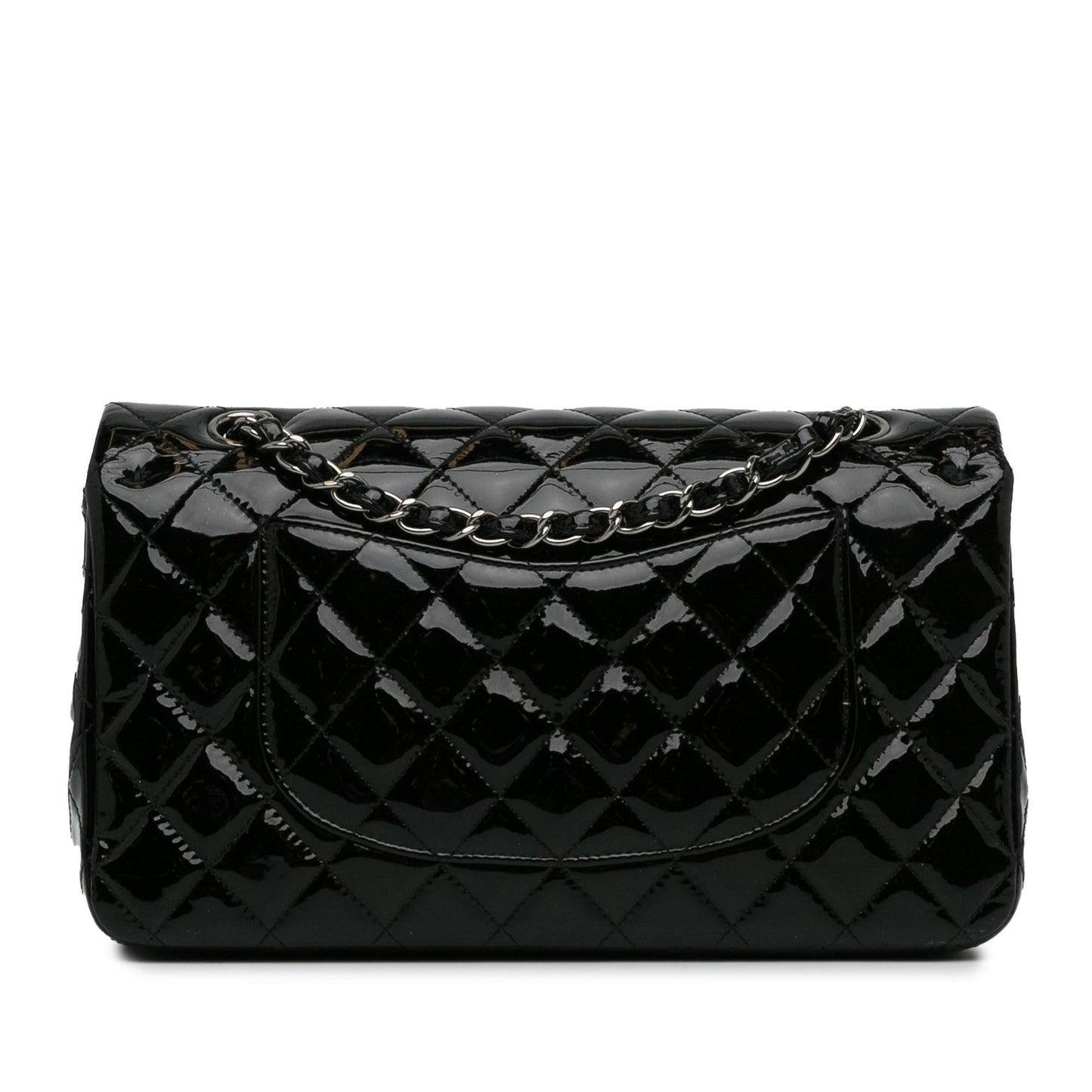 Chanel Medium Classic Patent Double Flap (Shg-Lofzhy) Bag
