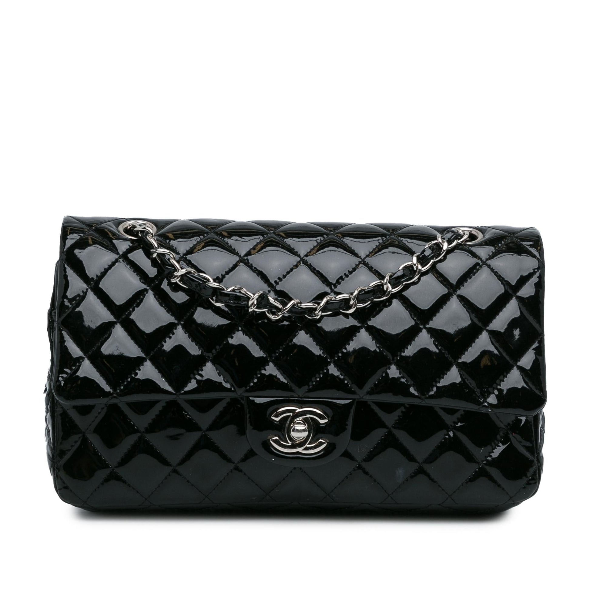 Chanel Medium Classic Patent Double Flap (SHG-RxvttZ)