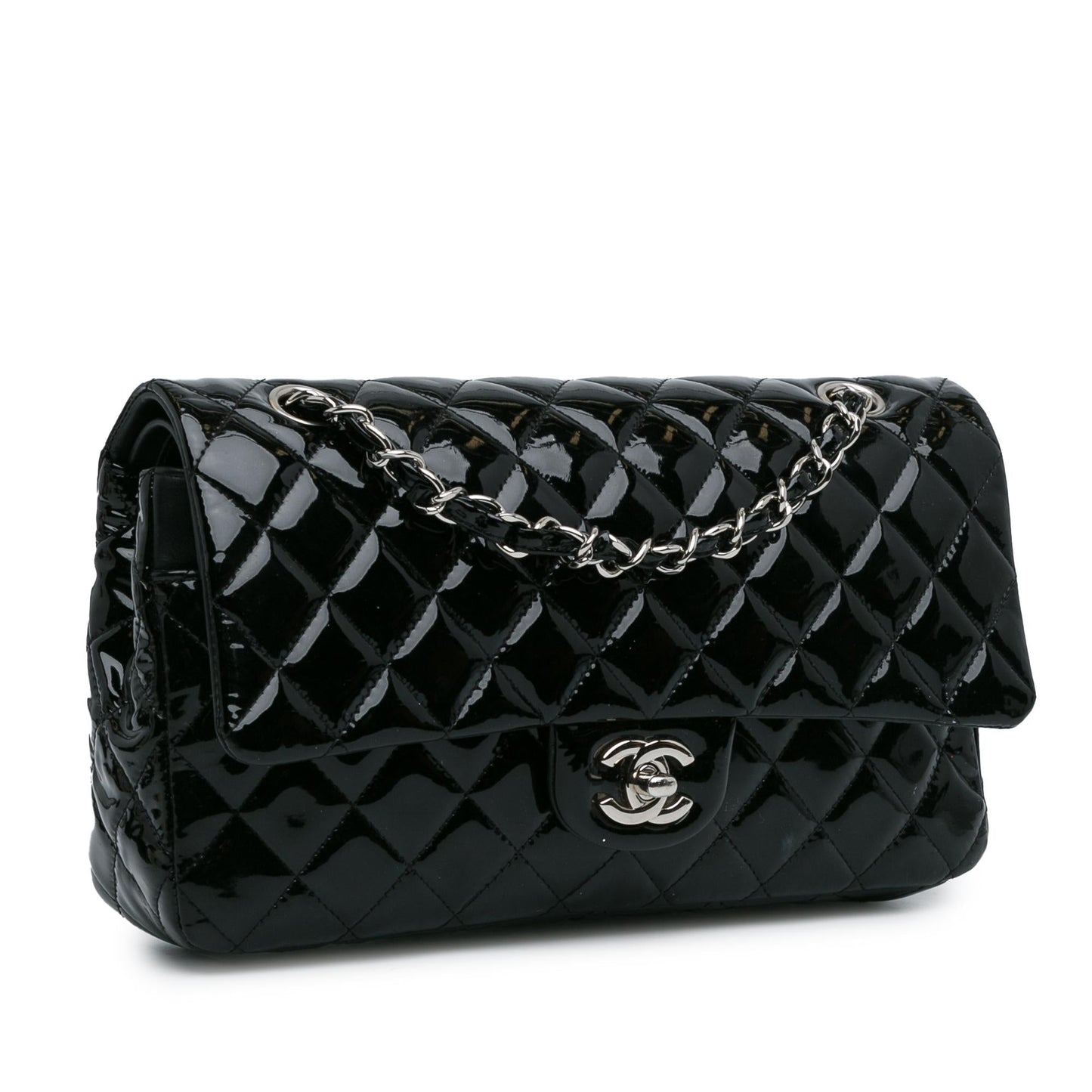 Chanel Classic Patent Double Flap SHG-RxvttZ Handbag