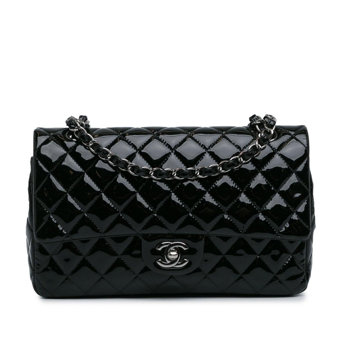 Chanel Classic Patent Double Flap SHG-BrQGTp Handbag