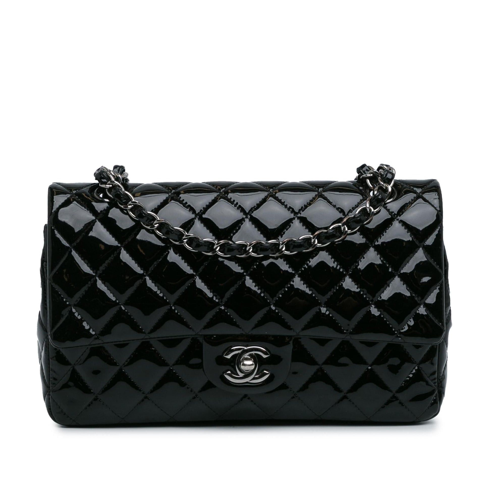 Chanel Classic Patent Double Flap SHG-BrQGTp Handbag