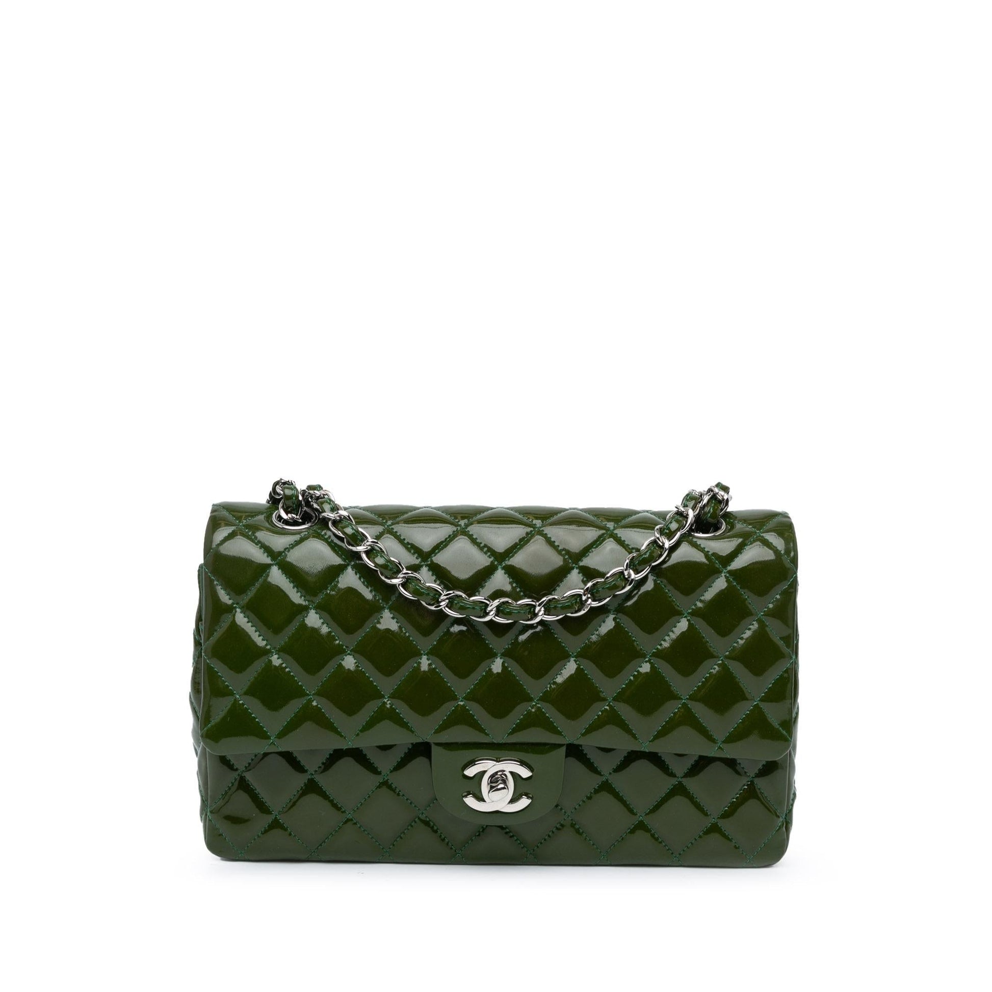 Chanel Classic Patent Double Flap Handbag Shg Cw9Zeh