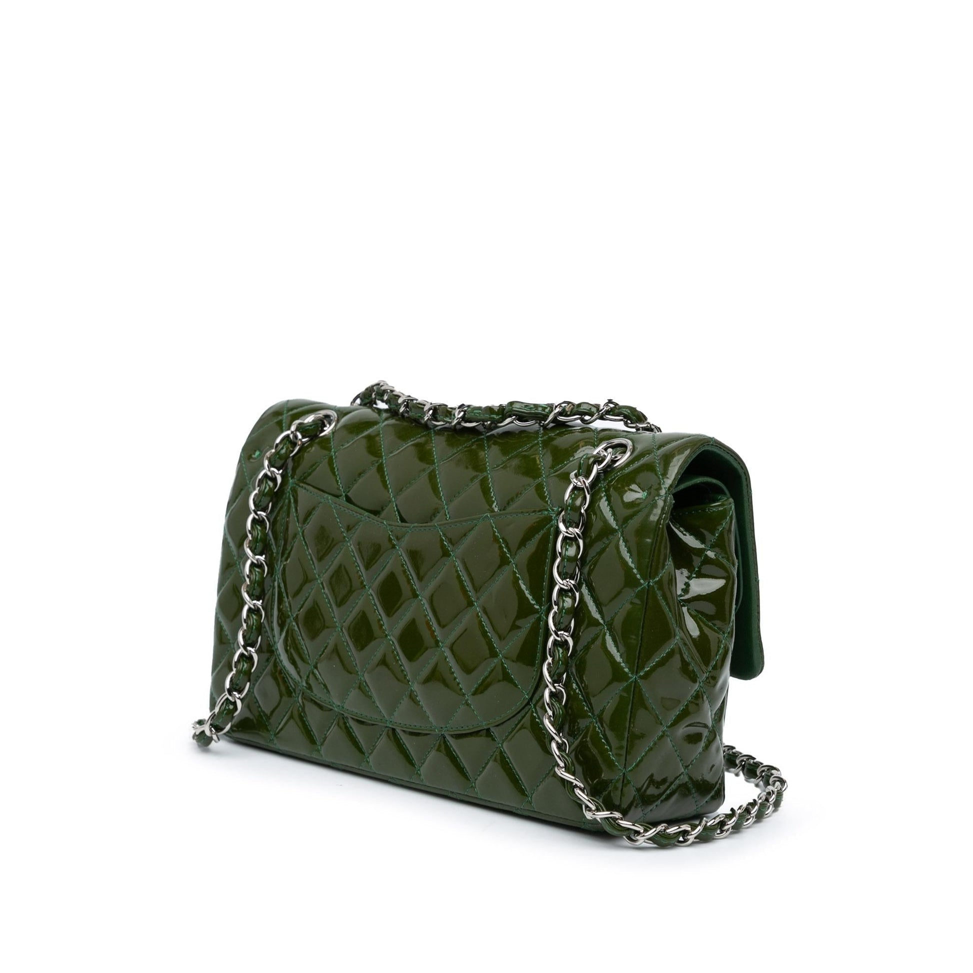 Chanel Classic Patent Double Flap Handbag Shg Cw9Zeh