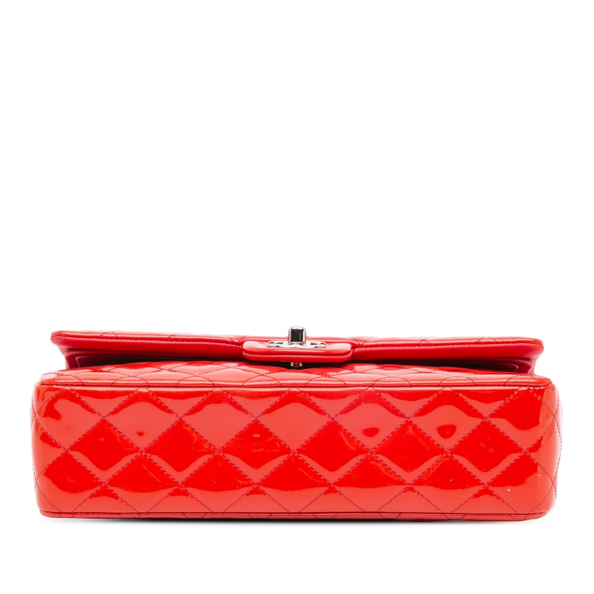 Chanel Classic Patent Double Flap Handbag Shg P3Kma6