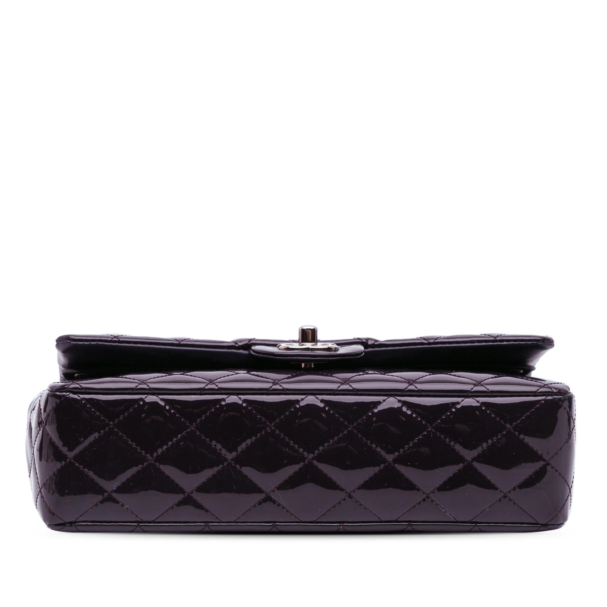 Chanel Classic Patent Double Flap Handbag Flap 1