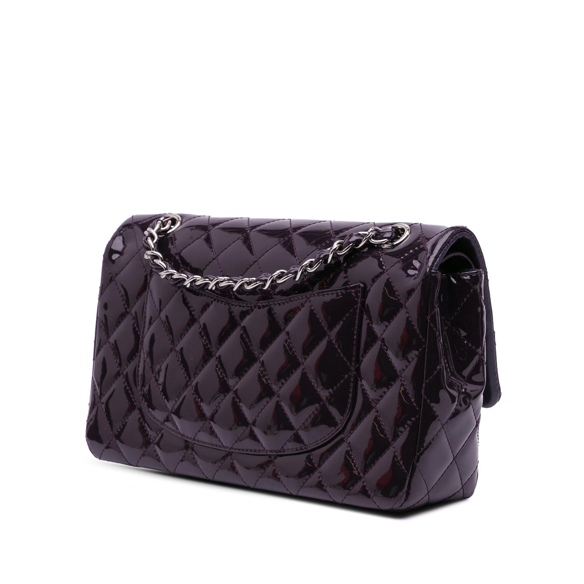 Chanel Classic Patent Double Flap Handbag Flap 1