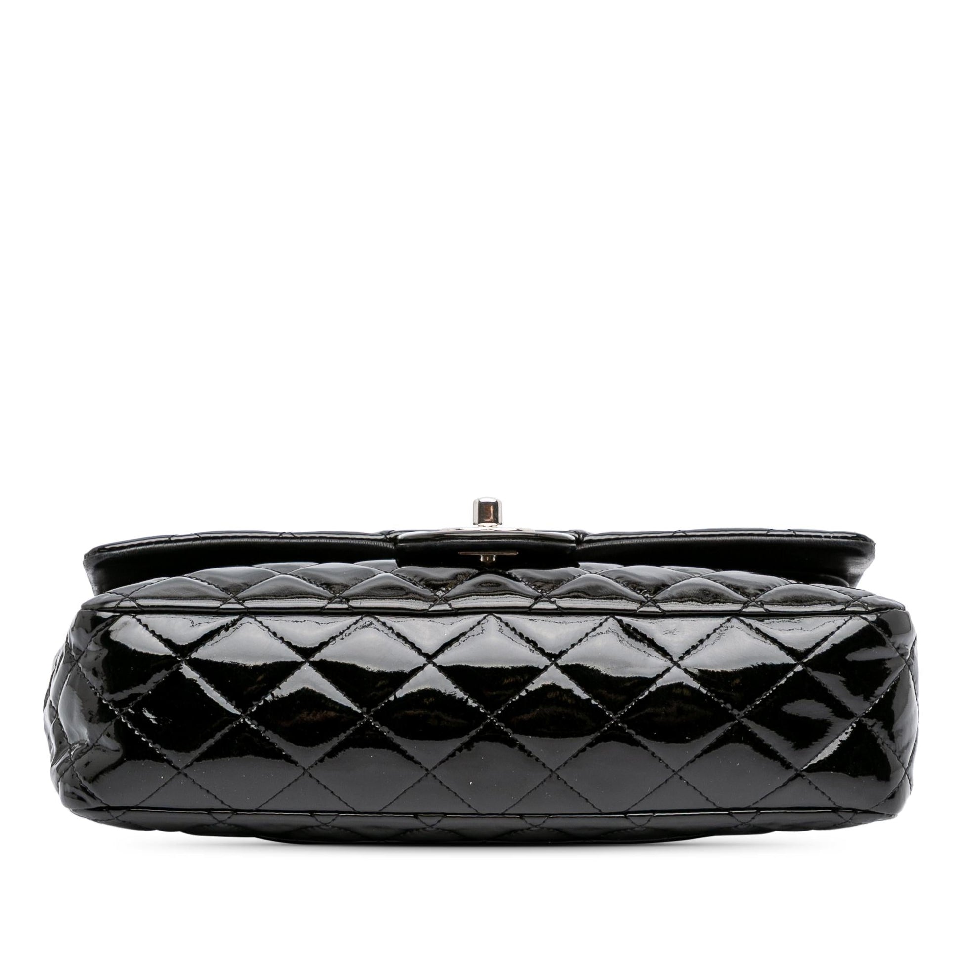 Chanel Classic Patent Double Flap Handbag Flap 3