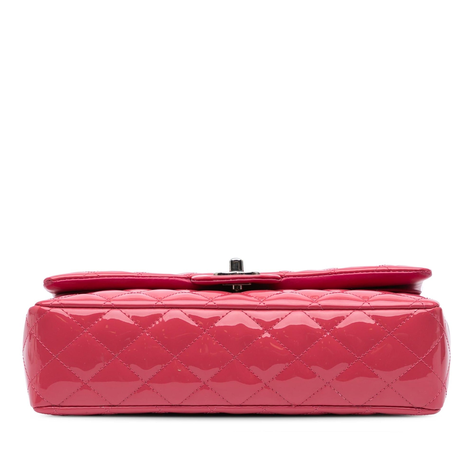 Chanel Classic Patent Double Flap Handbag Flap 4