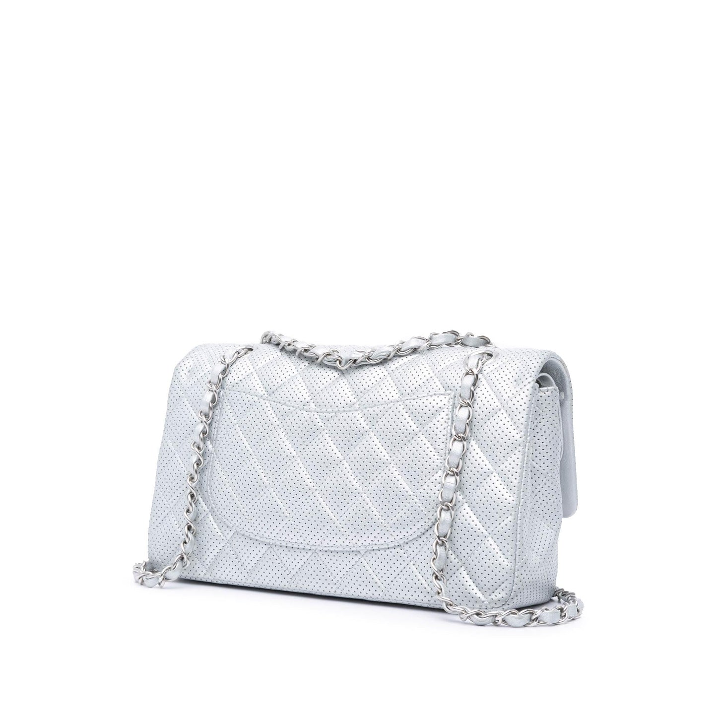 Chanel Classic Perforated Lambskin Double Flap Handbag