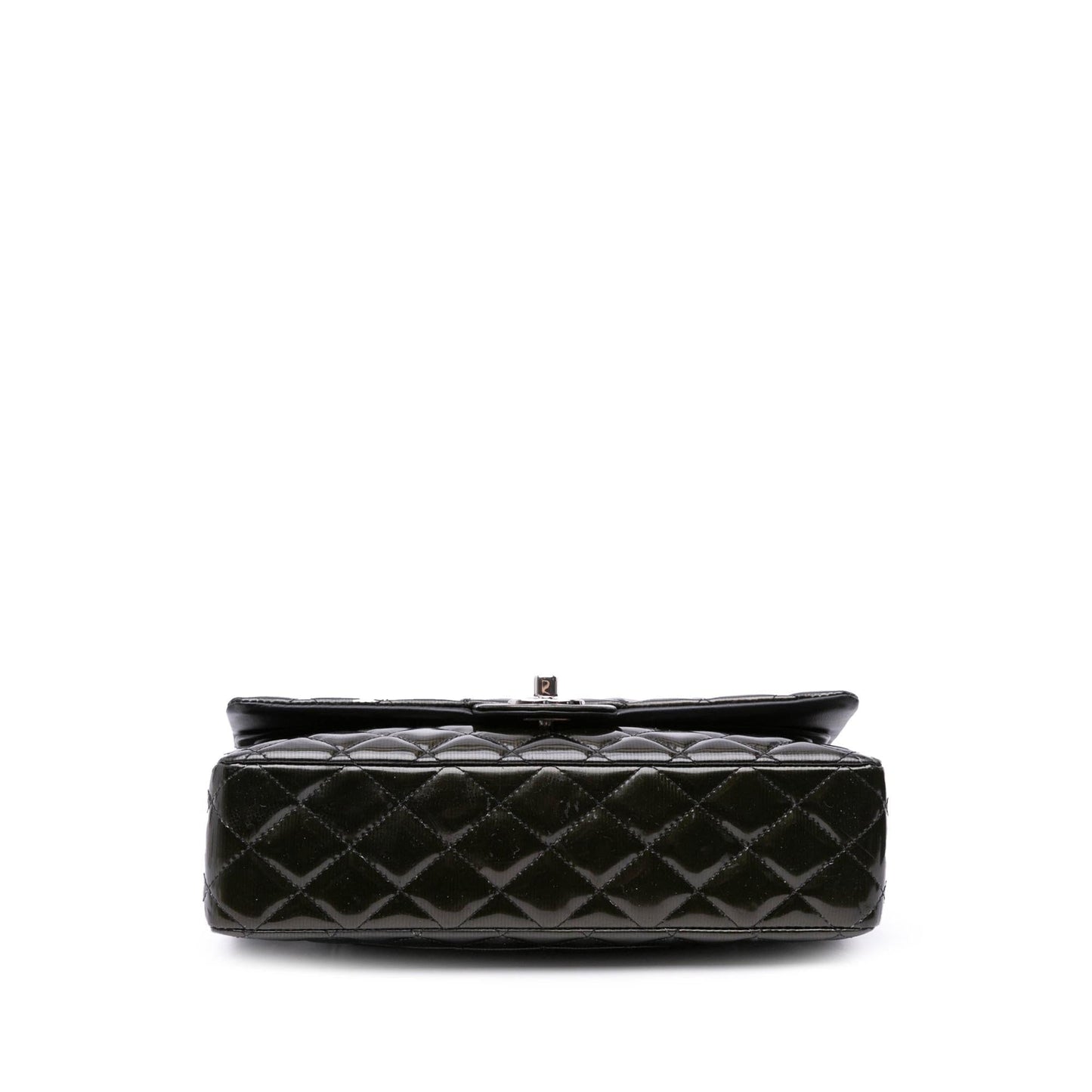Chanel Classic Striped Patent Double Flap Handbag