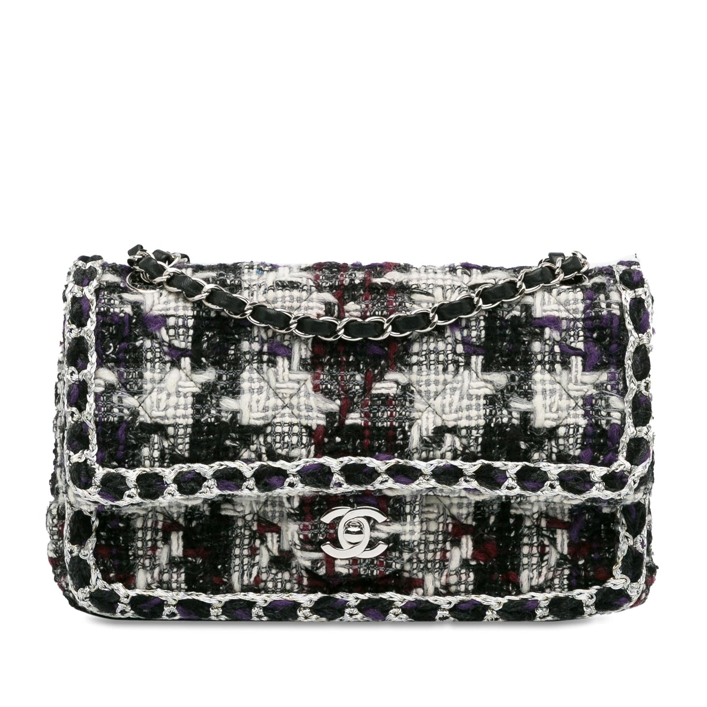 Chanel Medium Classic Tweed Double Flap (Shg-J5Ao5L) Bag