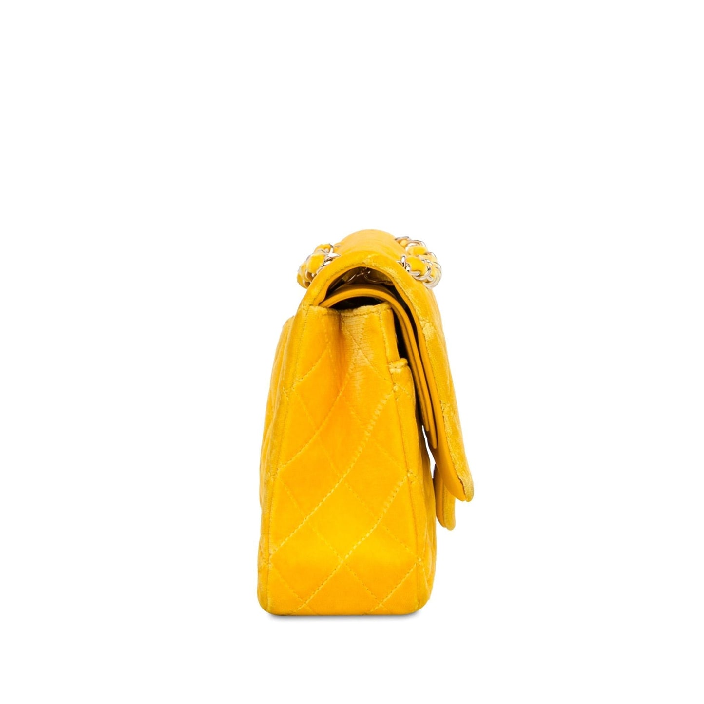 Chanel Medium Classic Velvet Double Flap (Shg-Mvxfxc) Bag