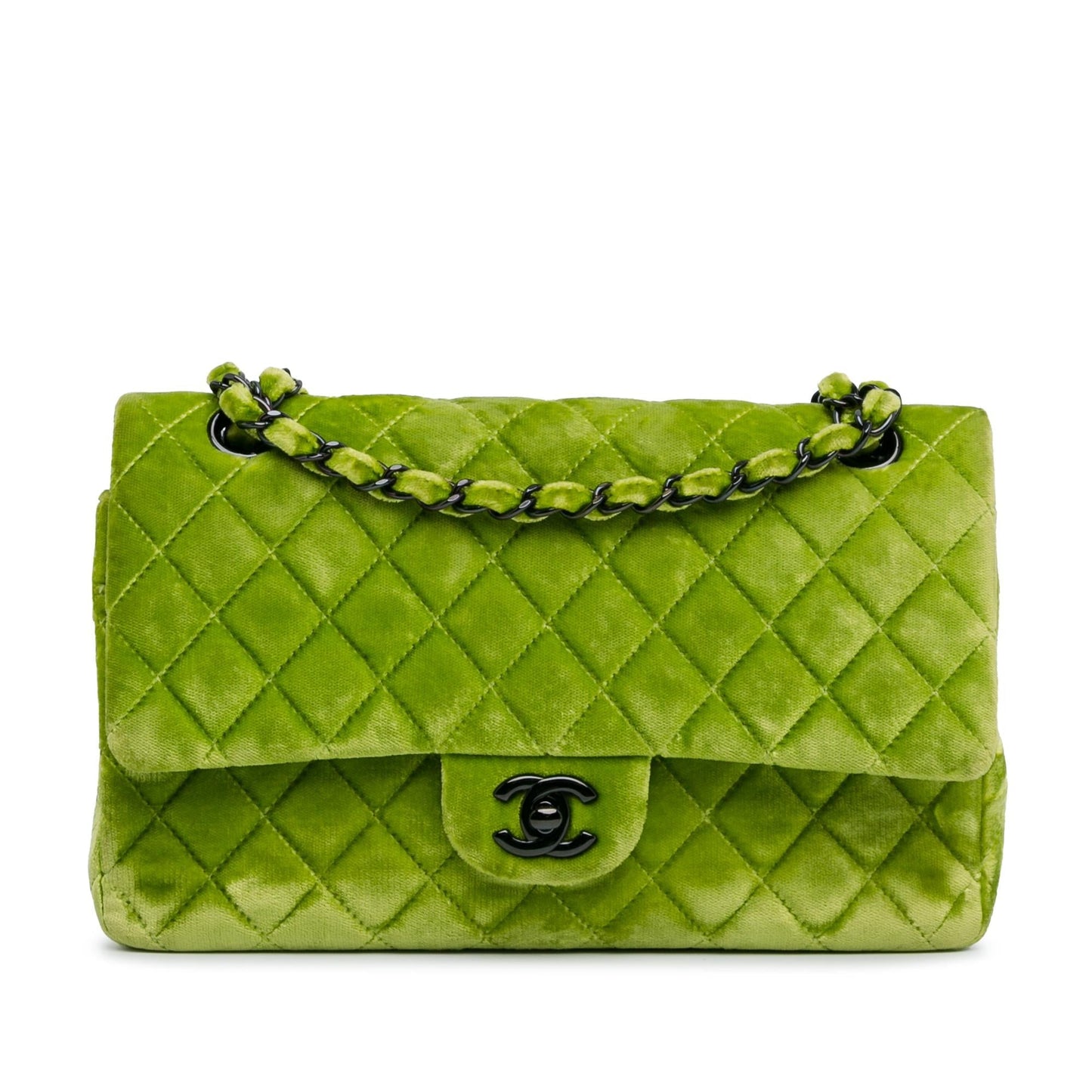 Chanel Classic Velvet Double Flap SHG-HaMEdW Handbag