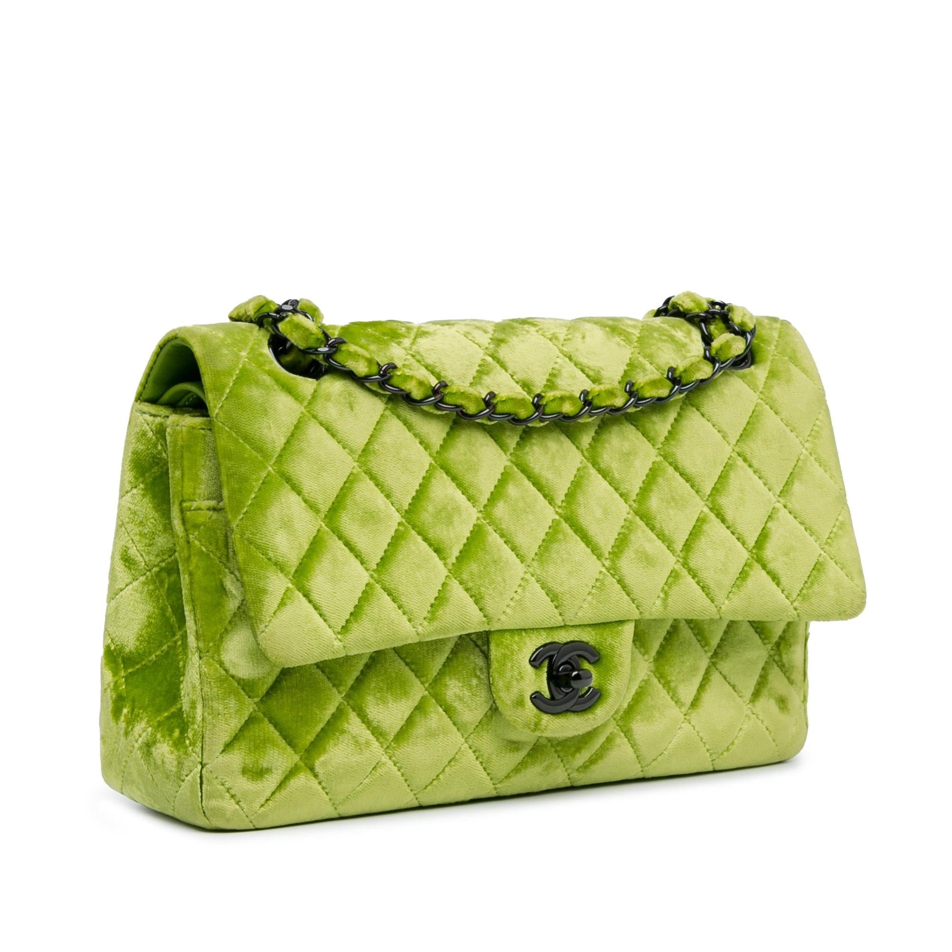 Chanel Classic Velvet Double Flap SHG-HaMEdW Handbag