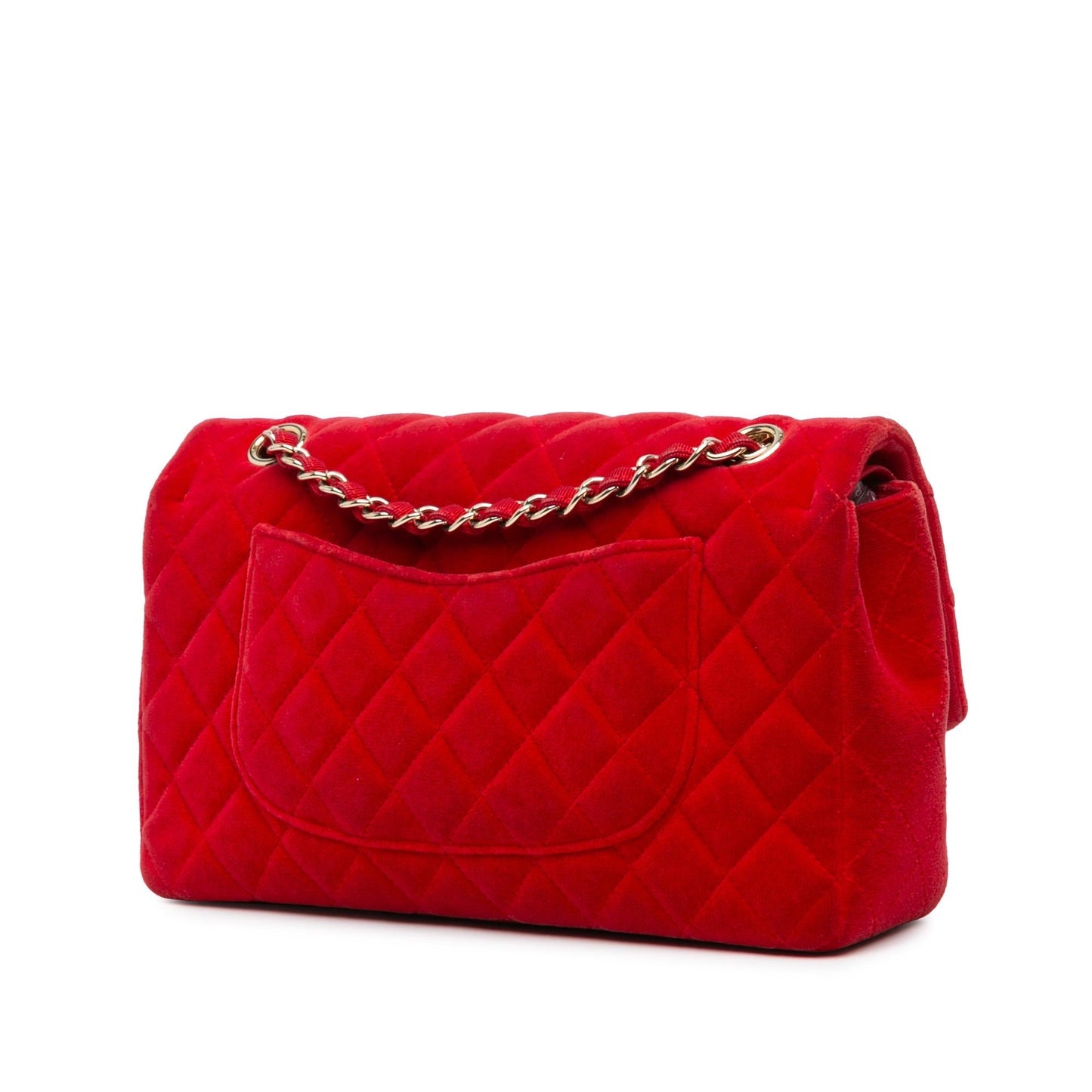 Chanel Classic Velvet Double Flap Handbag