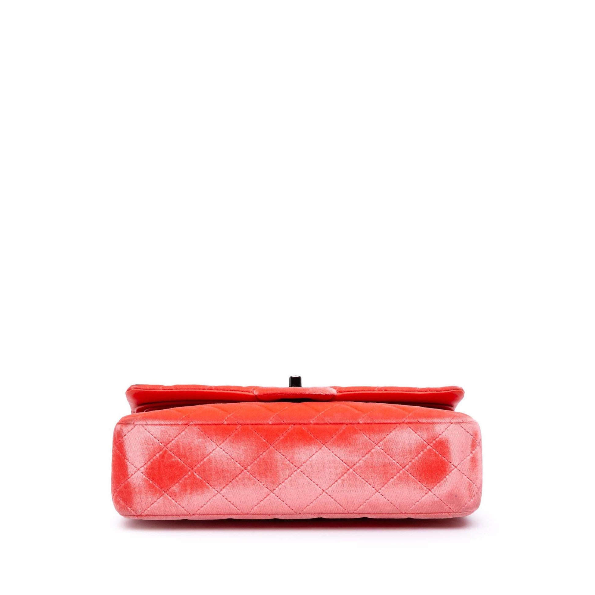 Chanel Classic Velvet Double Flap Handbag Flap 1