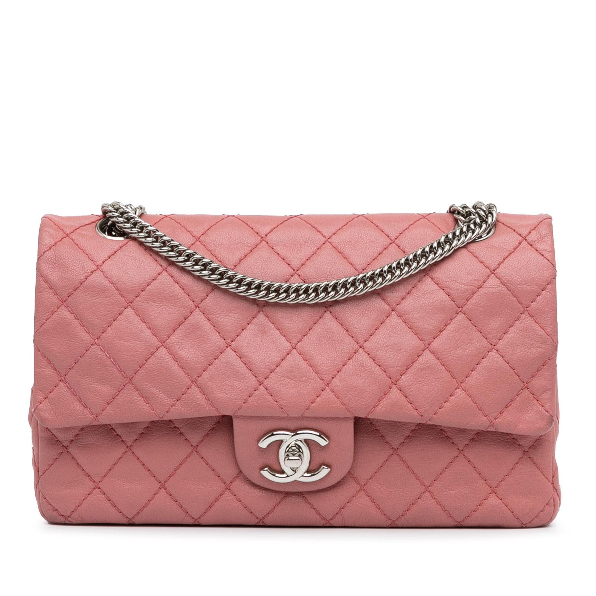 Chanel Classic Washed Lambskin Bijoux Double Flap Handbag