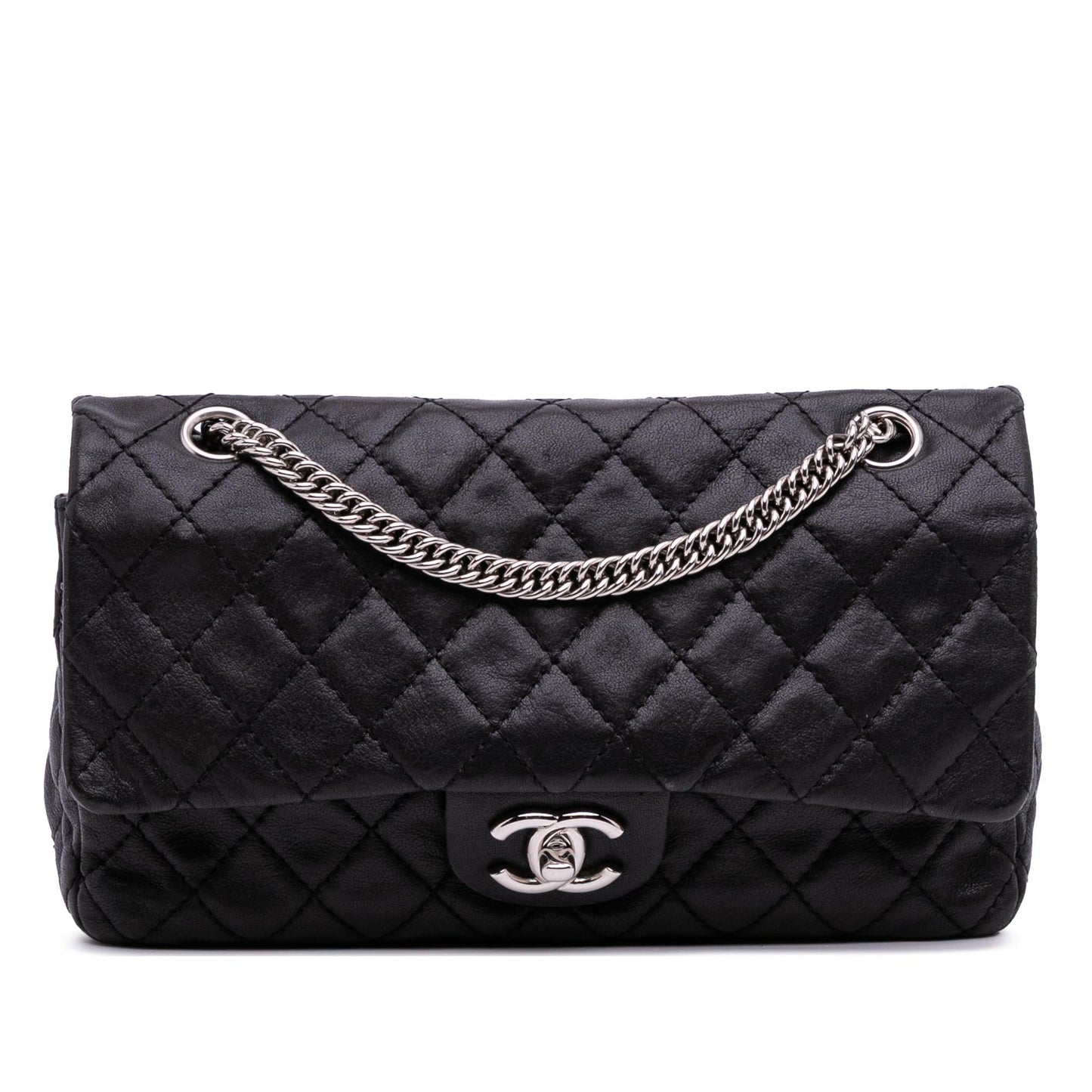 Chanel Classic Washed Lambskin Bijoux Double Flap Handbag