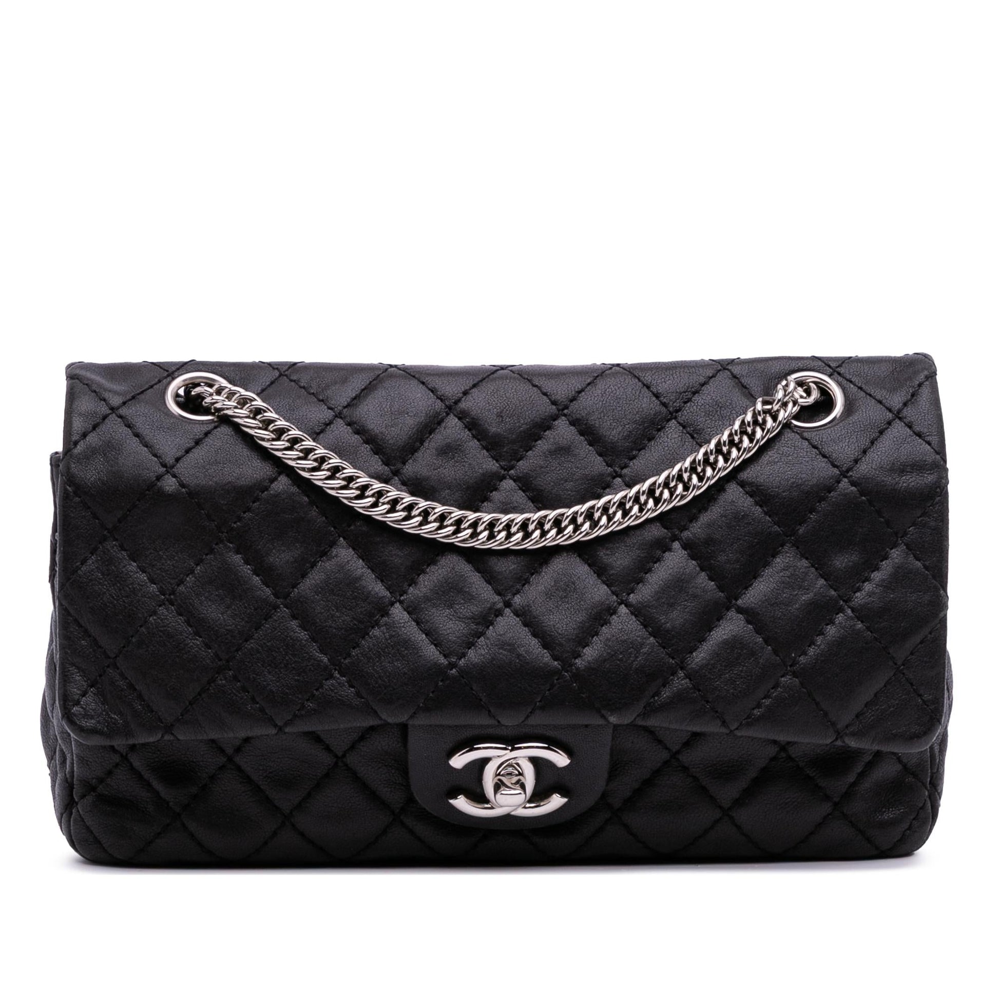 Chanel Classic Washed Lambskin Bijoux Double Flap Handbag