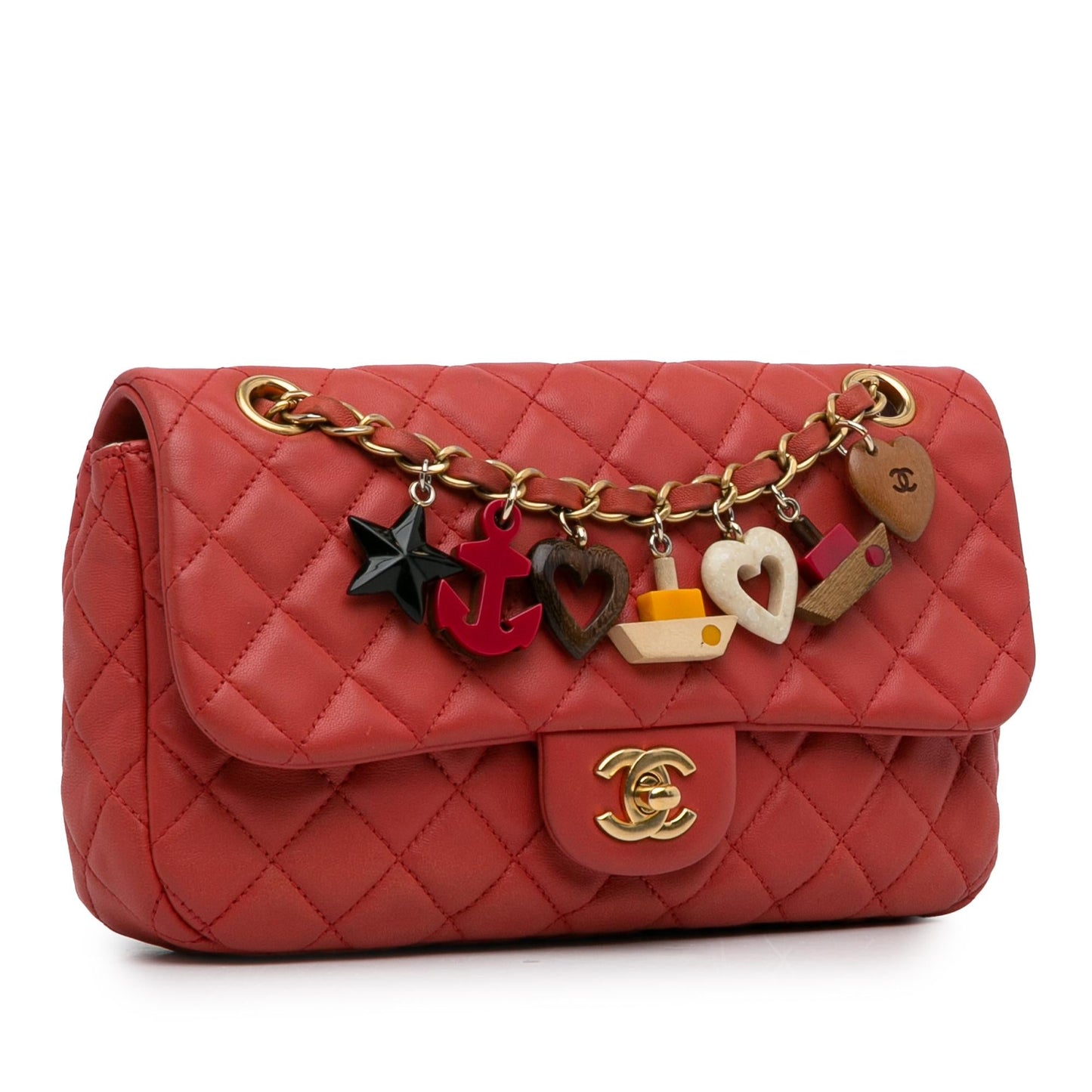 Chanel Cruise Charm Lambskin Single Flap SHG-4mr84V Key Chain