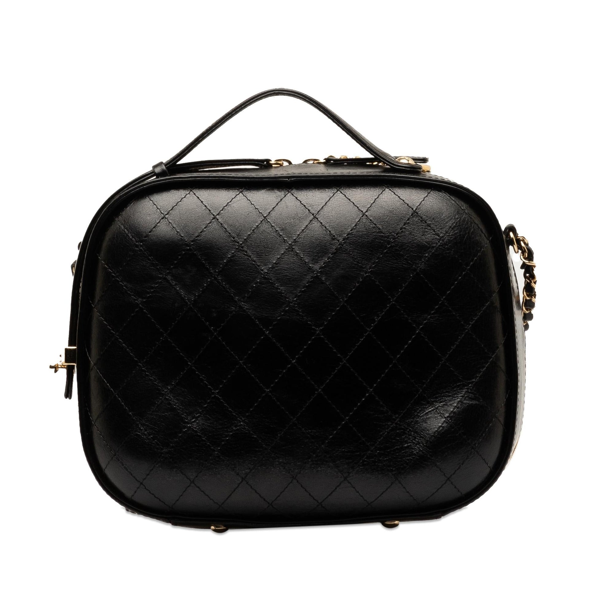 Chanel Crumpled Calfskin Vanity SHG-tJJn02 Handbag