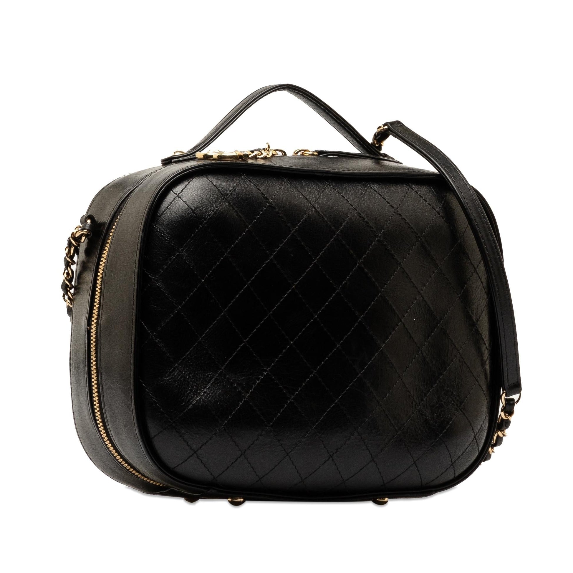 Chanel Crumpled Calfskin Vanity SHG-tJJn02 Handbag