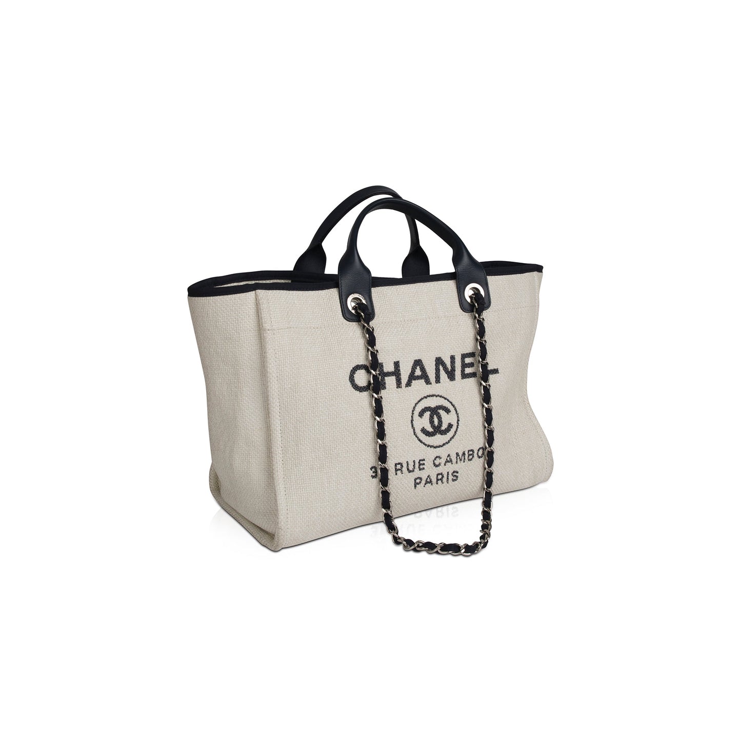 Chanel Deauville Shopping Travel Bag Shopping Tote