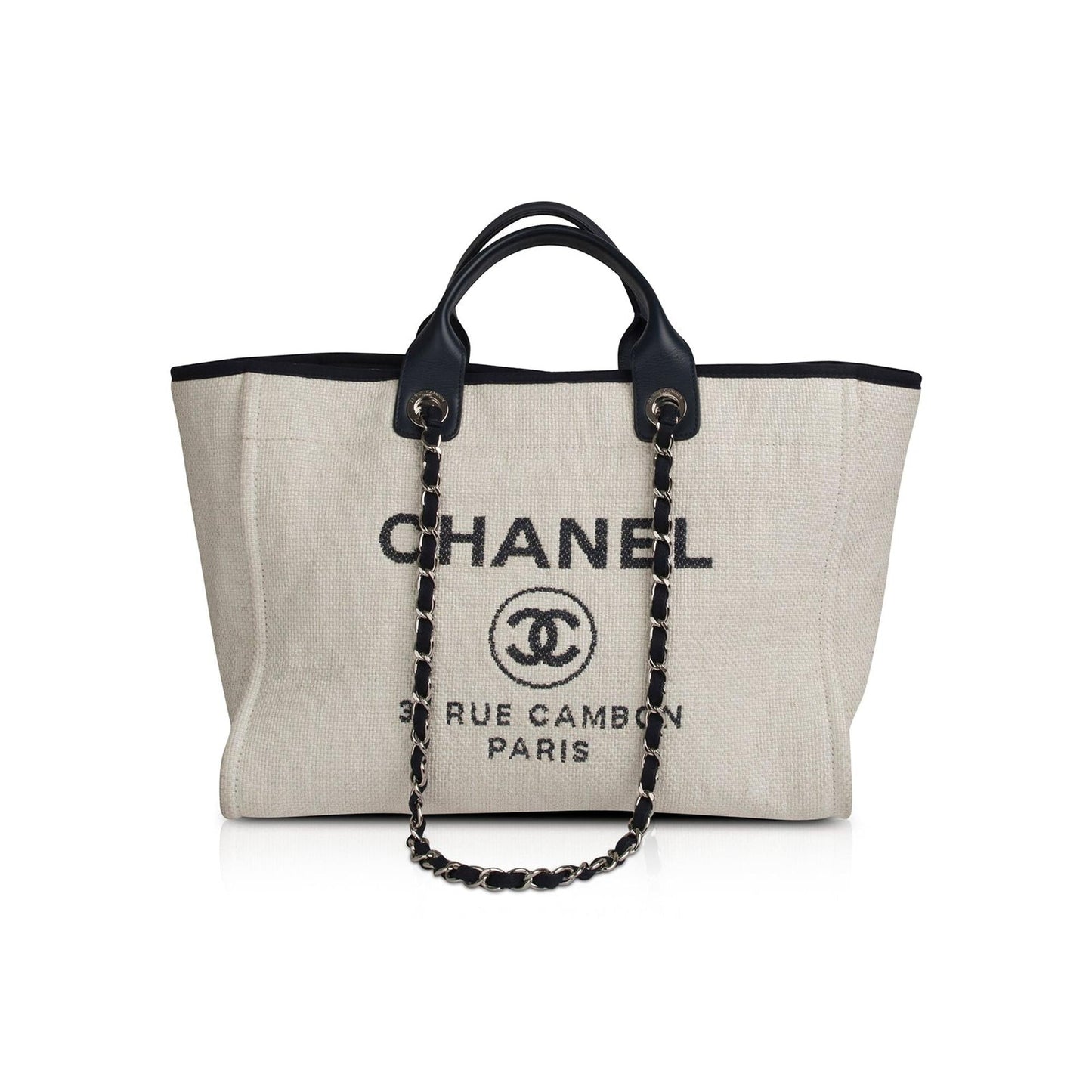 Chanel Deauville Shopping Travel Bag Shopping Tote