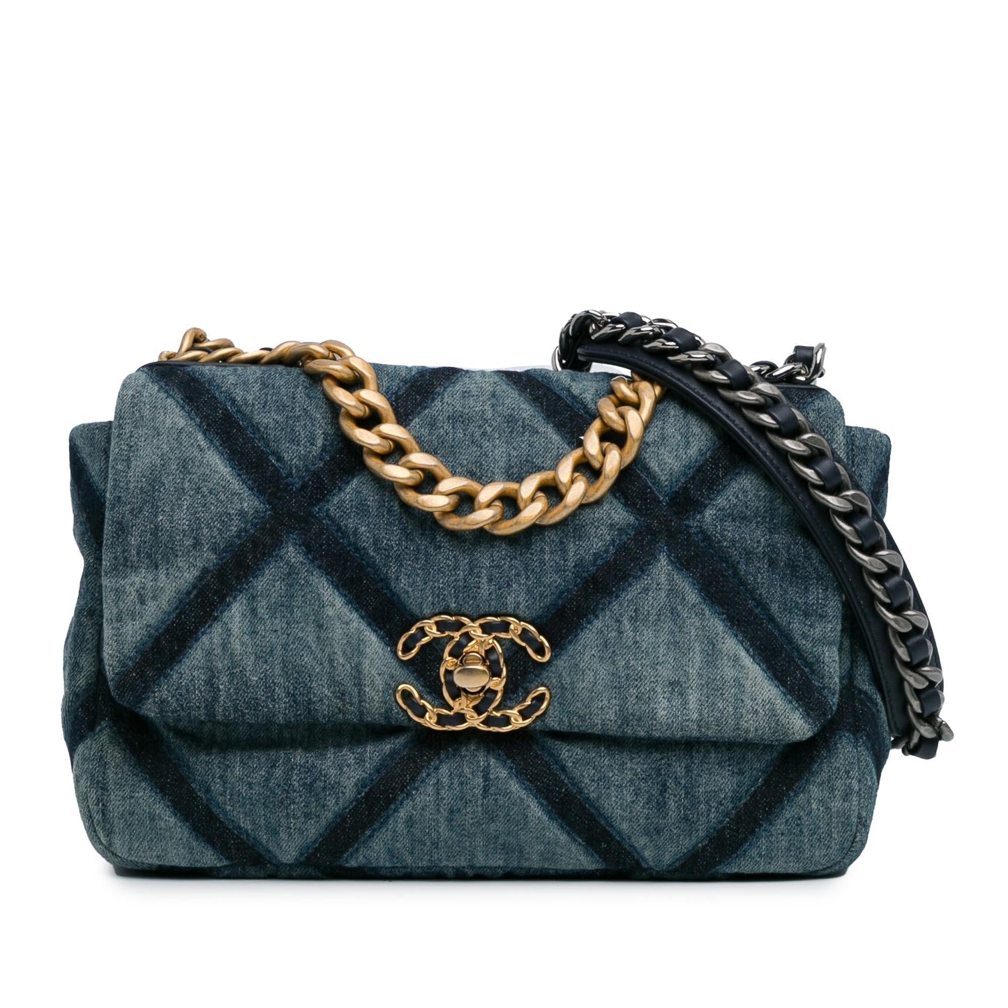 Chanel Denim 19 Flap SHG-IFvKfN Handbag