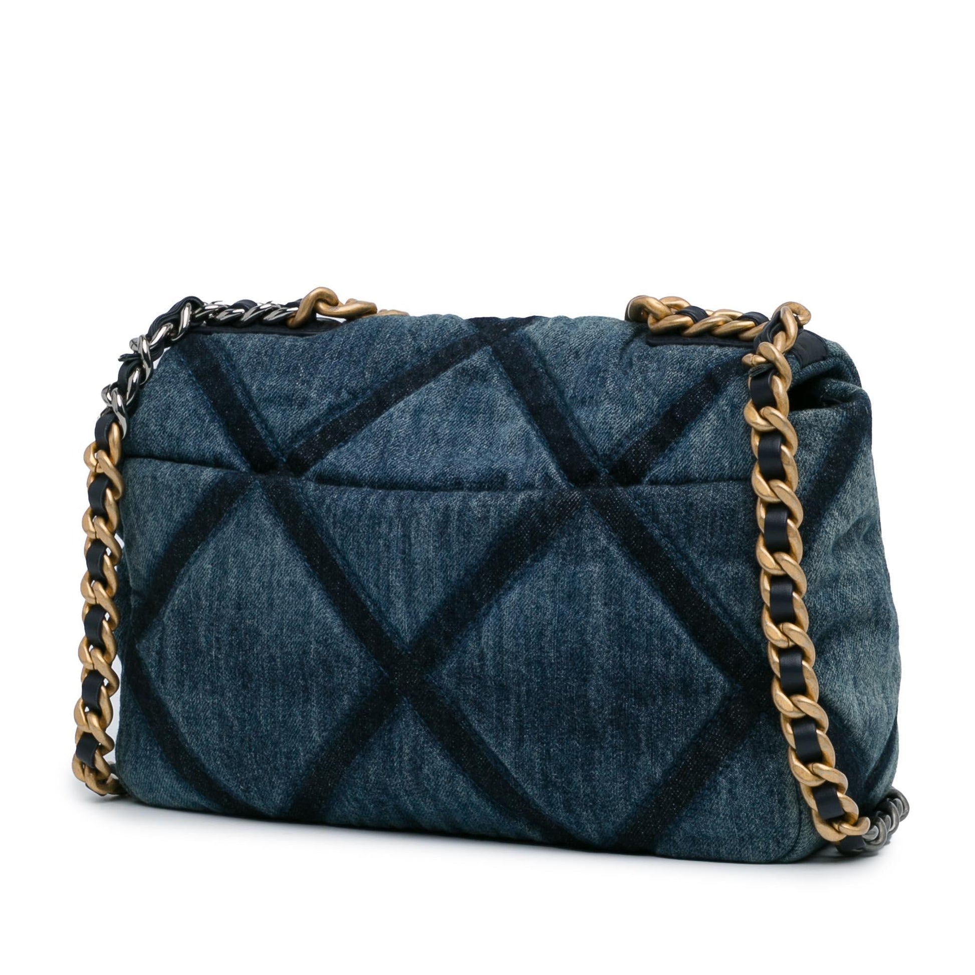 Chanel Denim 19 Flap SHG-IFvKfN Handbag