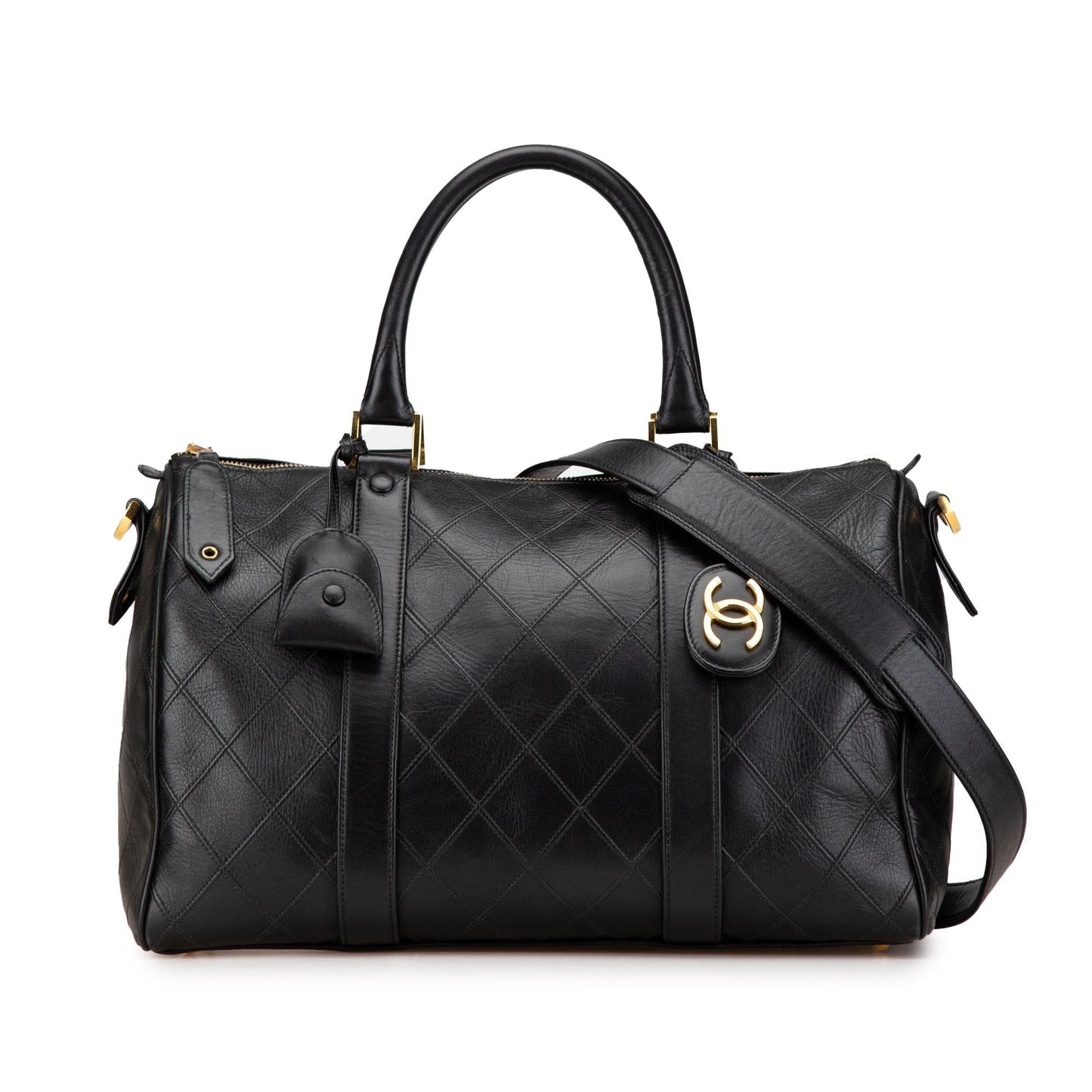 Chanel Diamond Stitch Lambskin Satchel Bag