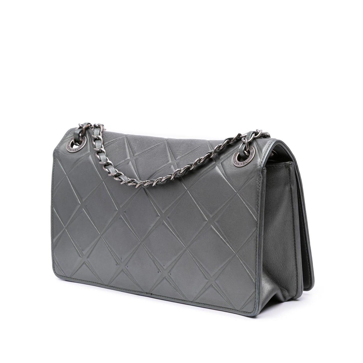 Chanel Embossed Calfskin Propeller Flap Handbag