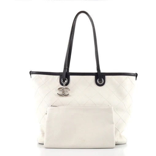 Chanel QUILTED CAVIAR FEVER Tote Bag