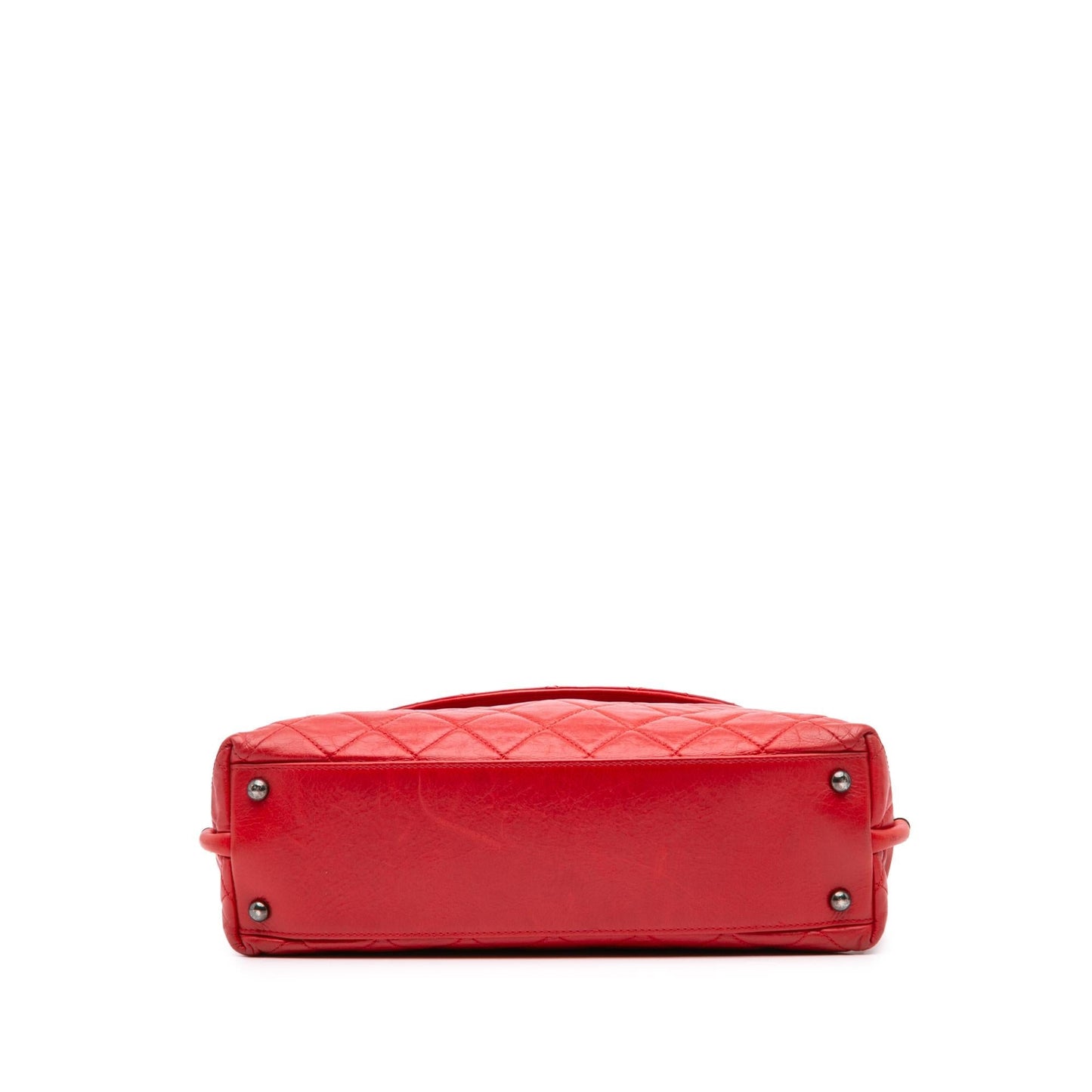 Chanel Glazed Calfskin Stitch It Fold Over Handbag