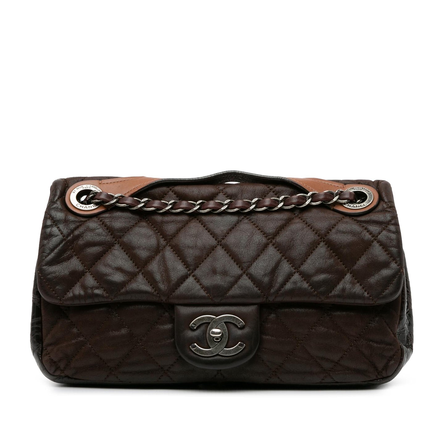 Chanel Iridescent Calfskin Mix Flap SHG-6KToLL Handbag