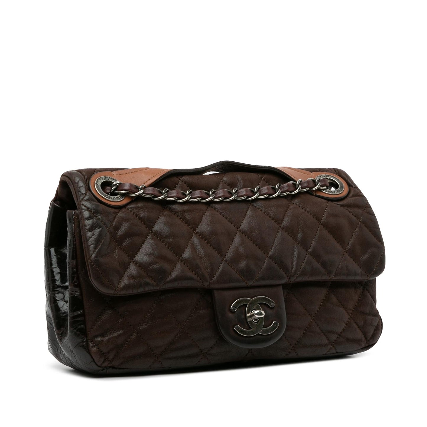 Chanel Iridescent Calfskin Mix Flap SHG-6KToLL Handbag