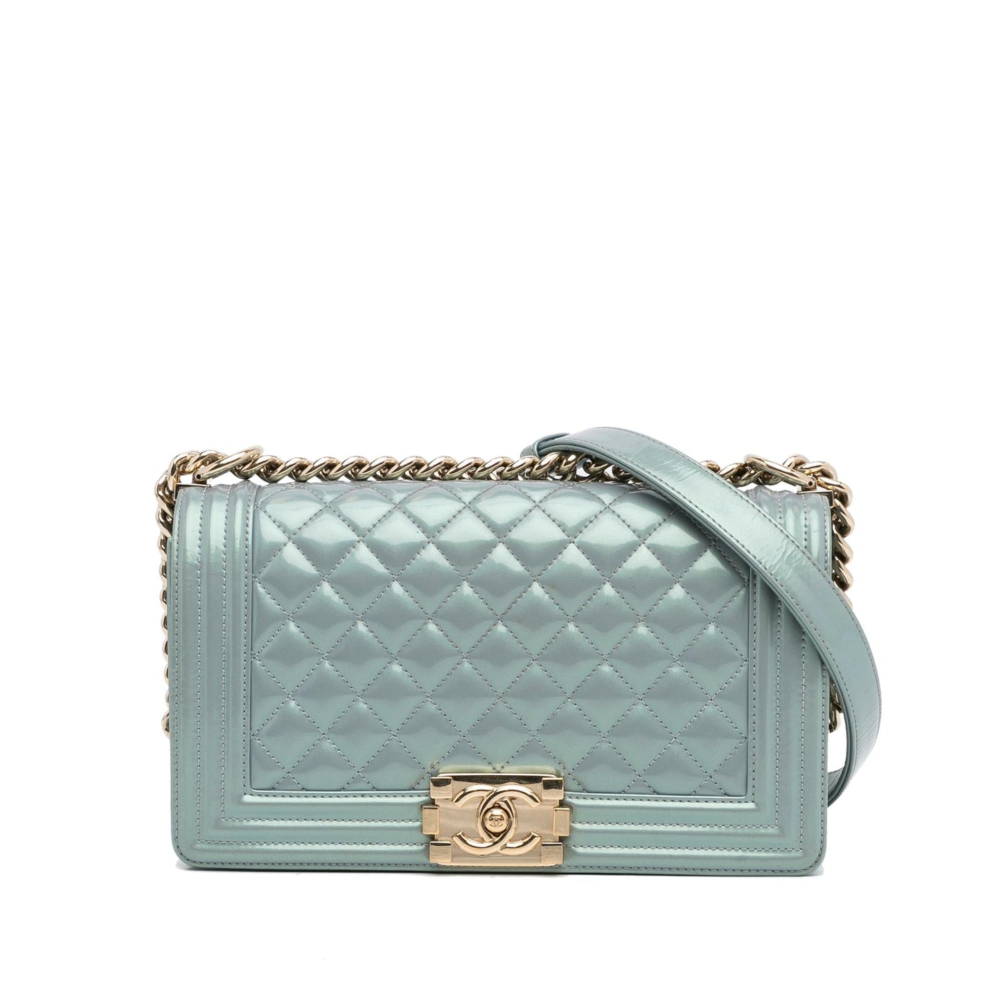 Chanel Iridescent Patent Boy Flap SHG-lOCDFl Handbag