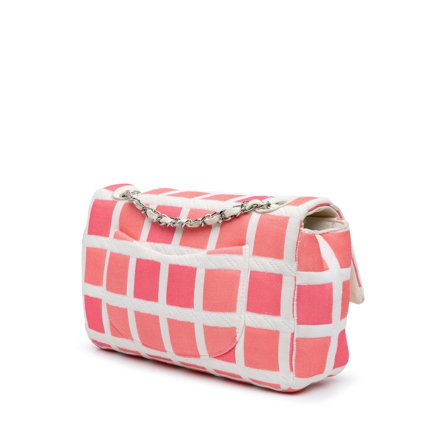 Chanel Jersey Grid Single Flap Handbag Single Flap