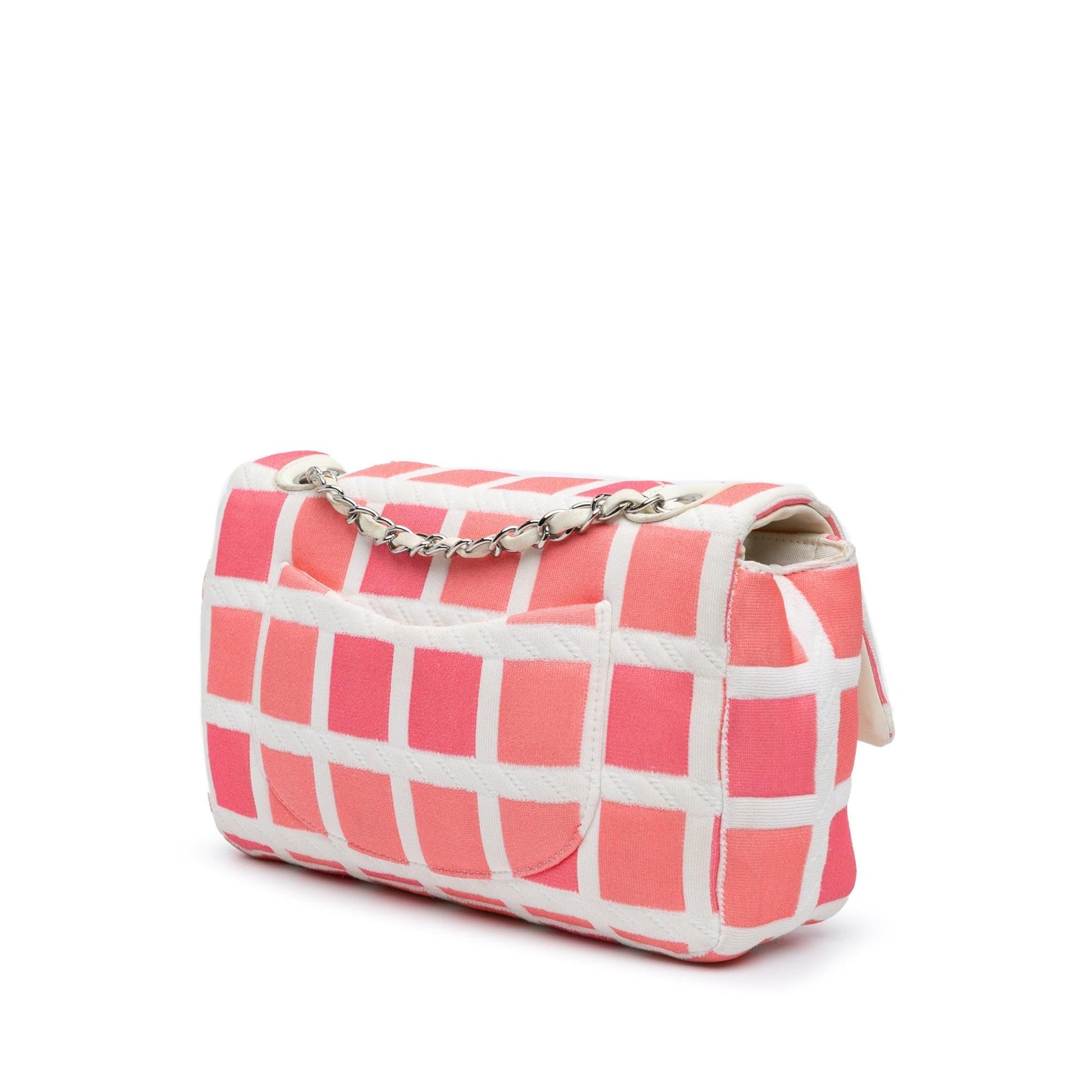 Chanel Jersey Grid Single Flap Handbag Single Flap