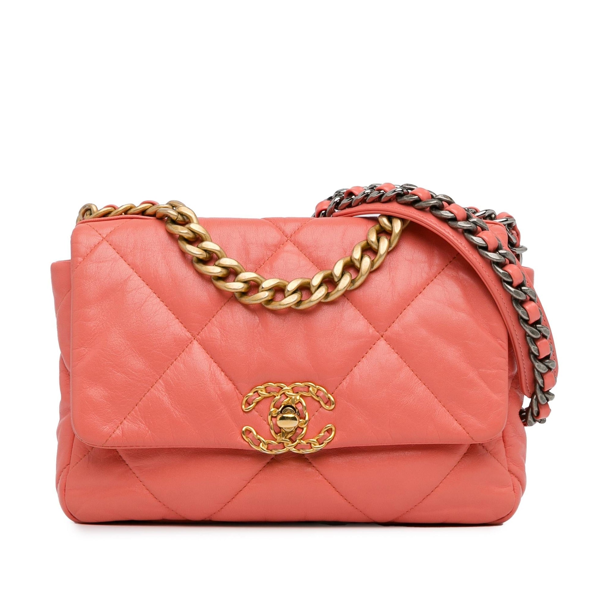 Chanel Lambskin 19 Flap SHG-3kILnI Handbag