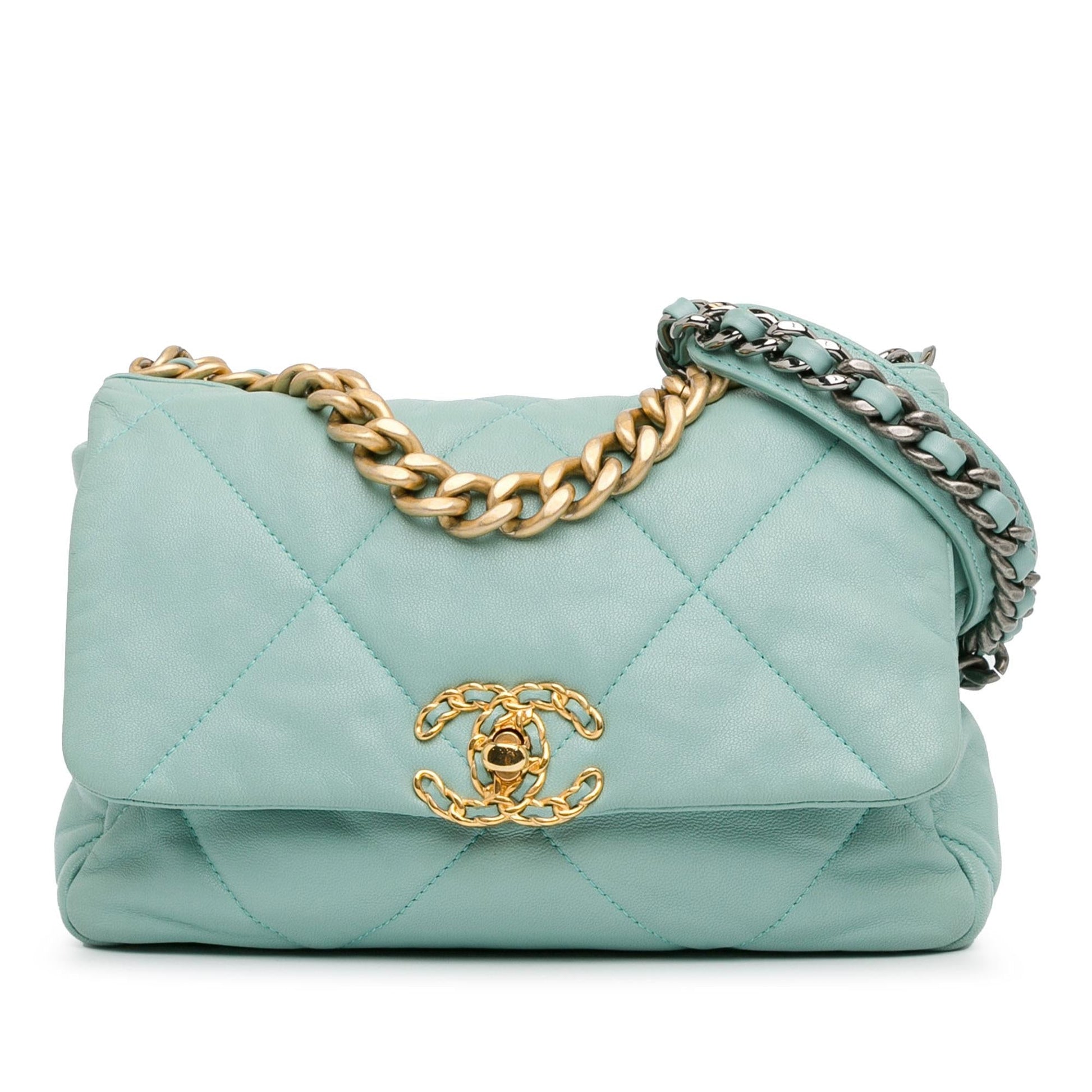 Chanel Lambskin 19 Flap Handbag