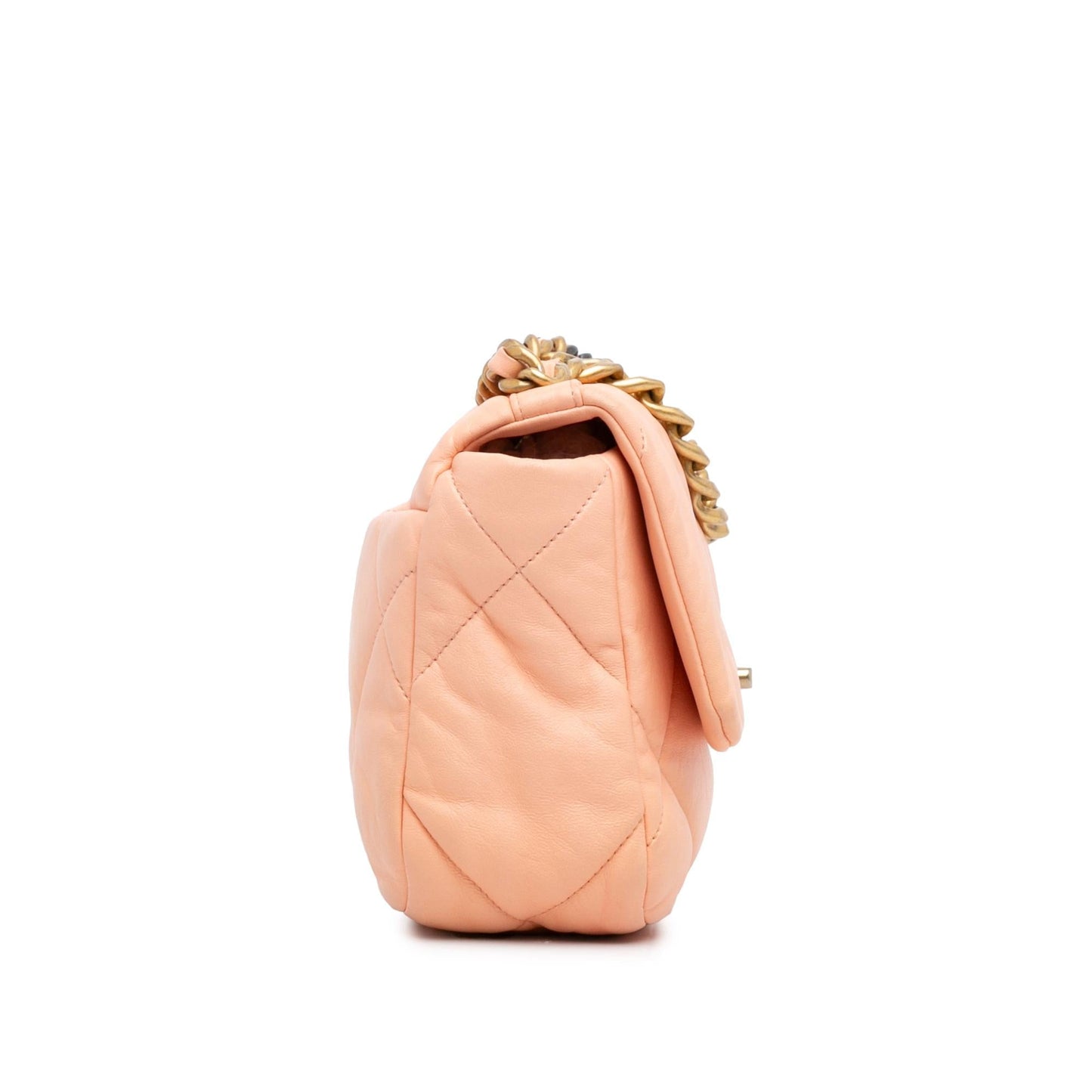 Chanel Lambskin 19 Flap Handbag Shg Wwowud