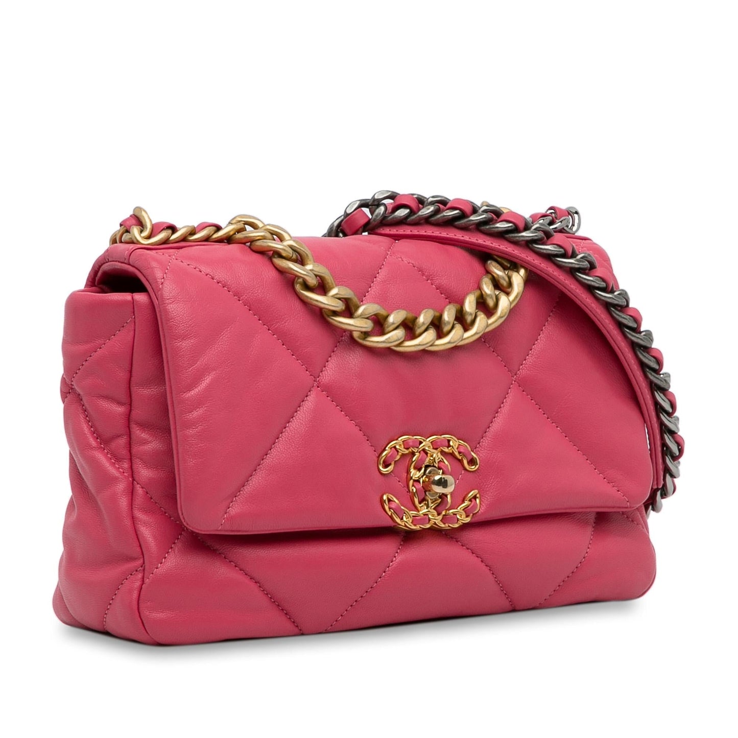 Chanel Lambskin 19 Flap Handbag Flap 1