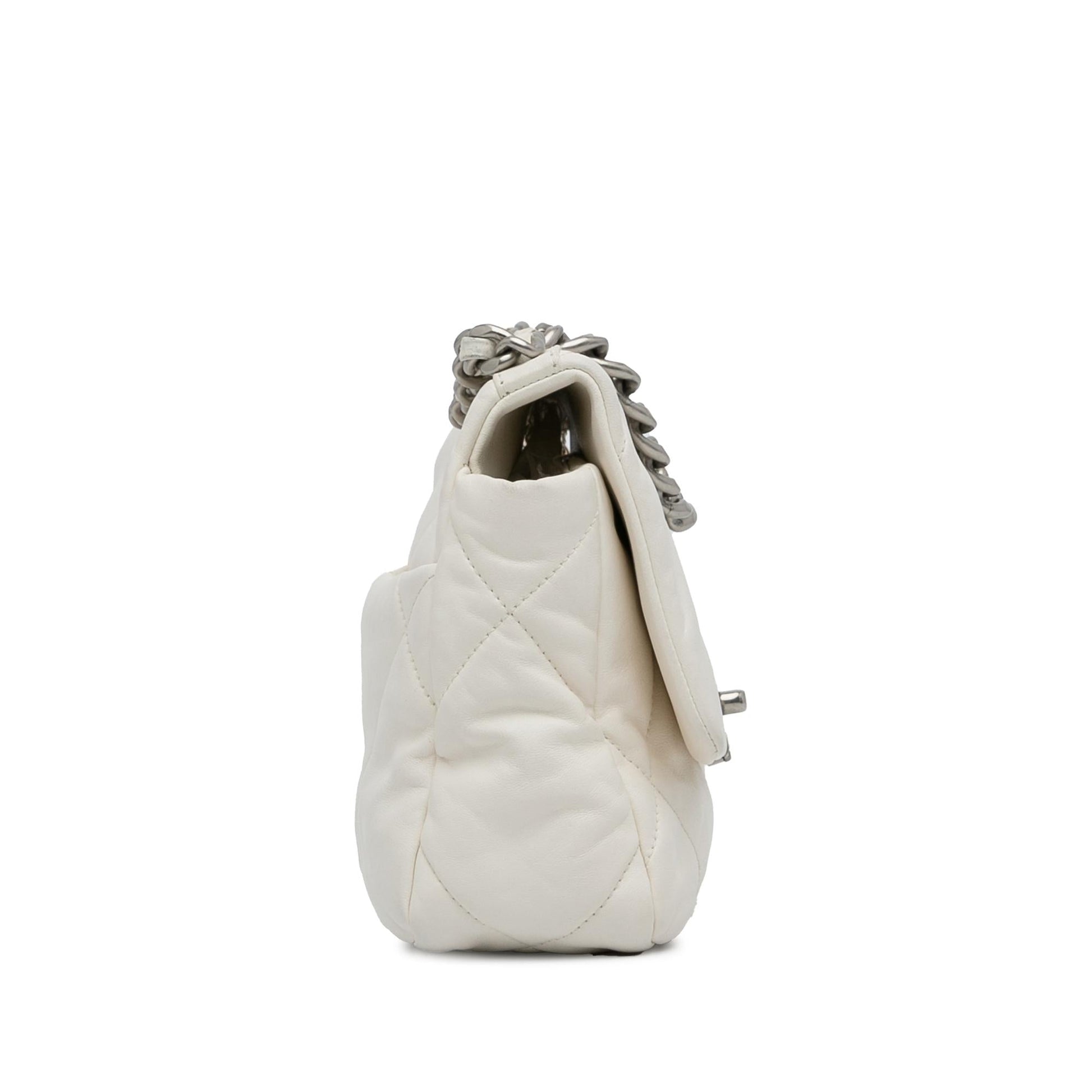 Chanel Lambskin 19 Flap Handbag Flap 2