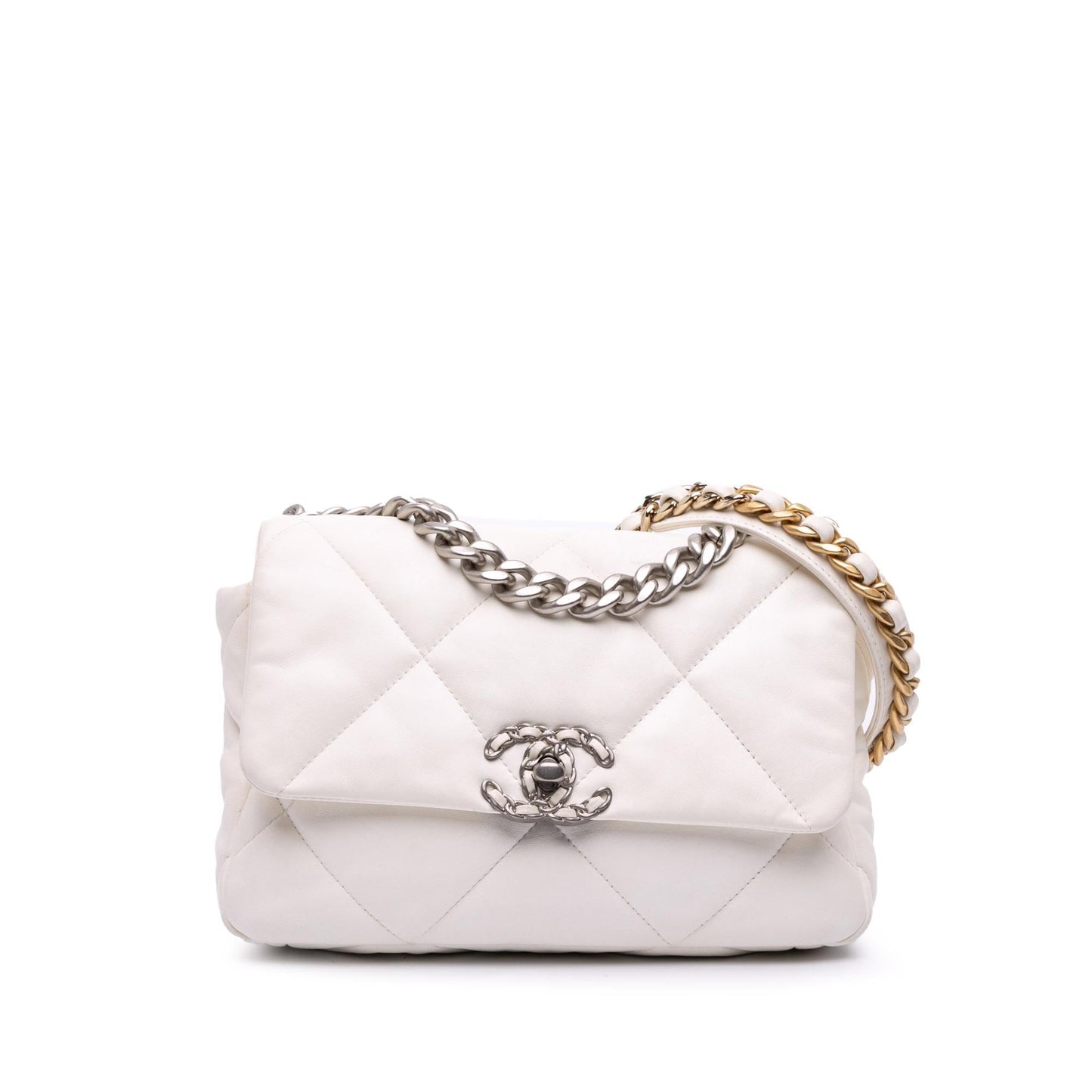 Chanel Lambskin 19 Flap Handbag Flap 5