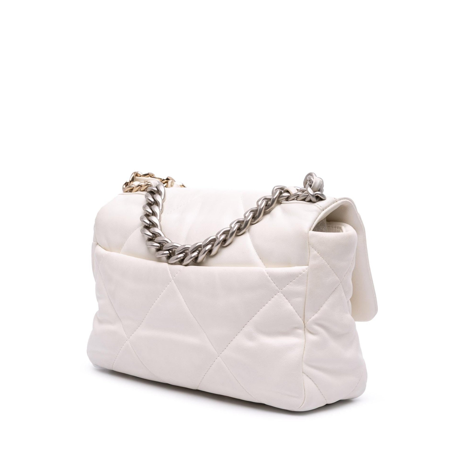 Chanel Lambskin 19 Flap Handbag Flap 5