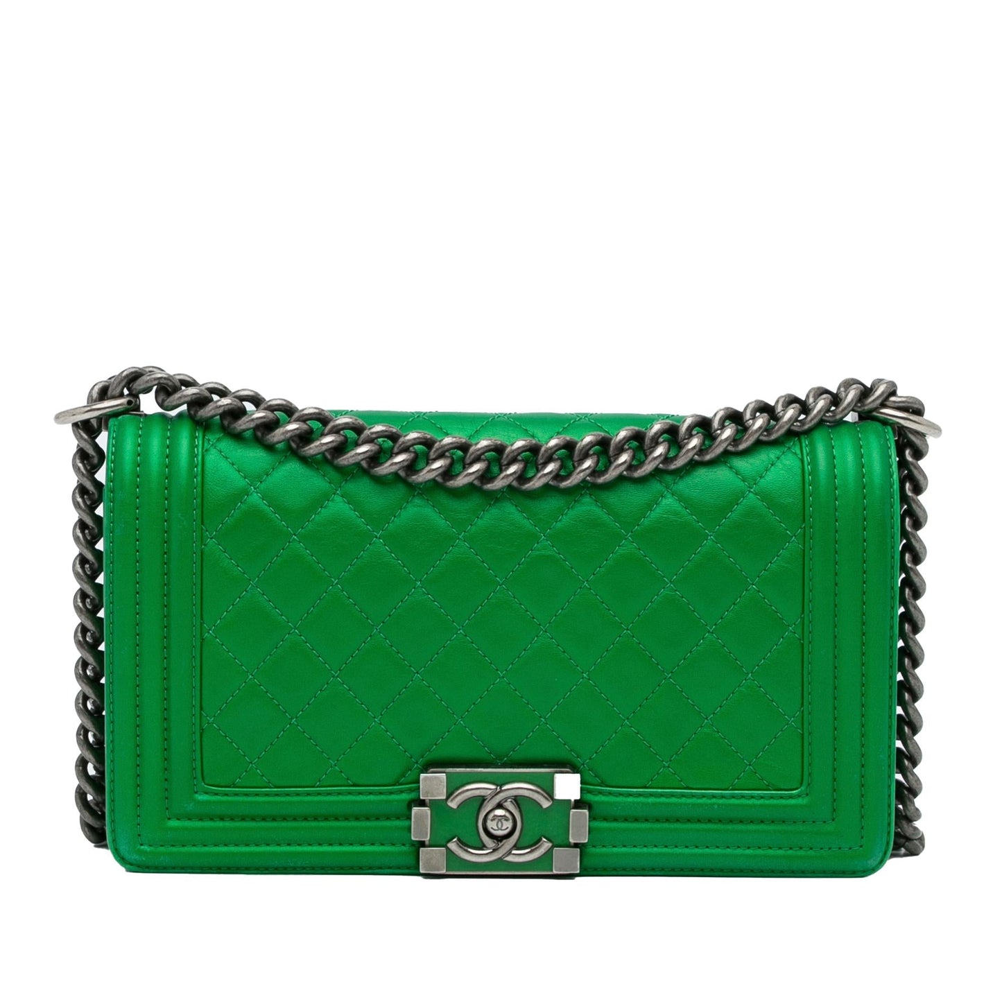 Chanel Lambskin Boy Flap SHG-2AMOG1 Shoulder Bag