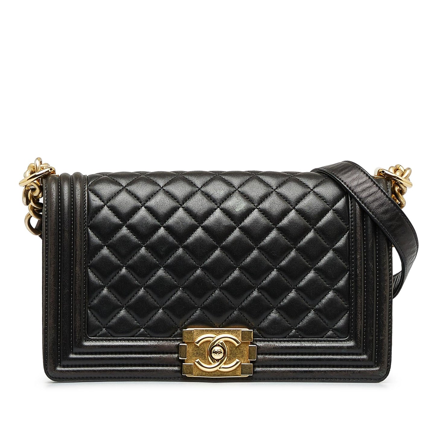 Chanel Lambskin Boy Flap SHG-1jQAVu Shoulder Bag