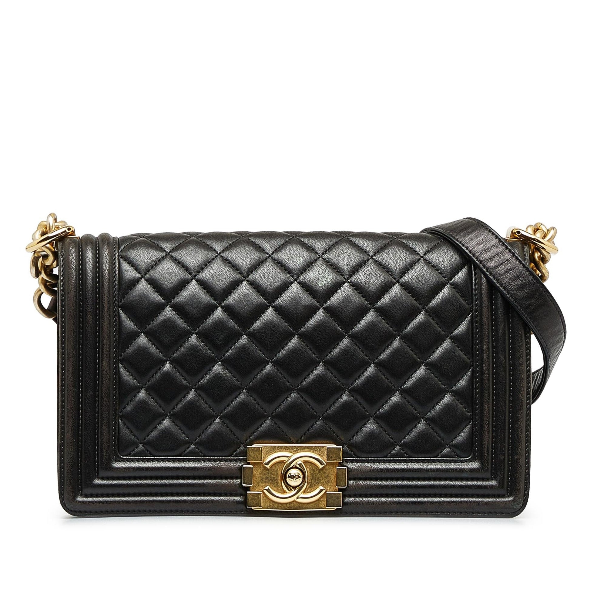 Chanel Lambskin Boy Flap SHG-1jQAVu Shoulder Bag