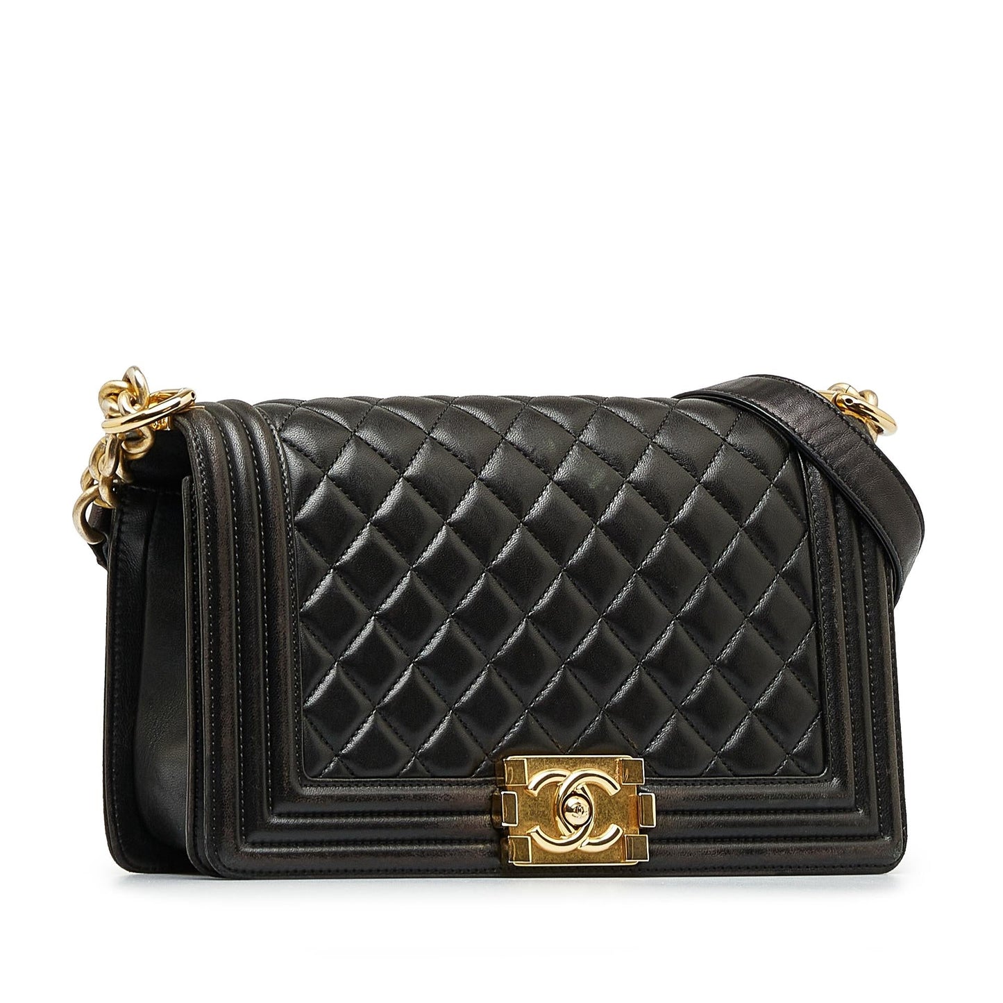 Chanel Lambskin Boy Flap SHG-1jQAVu Shoulder Bag